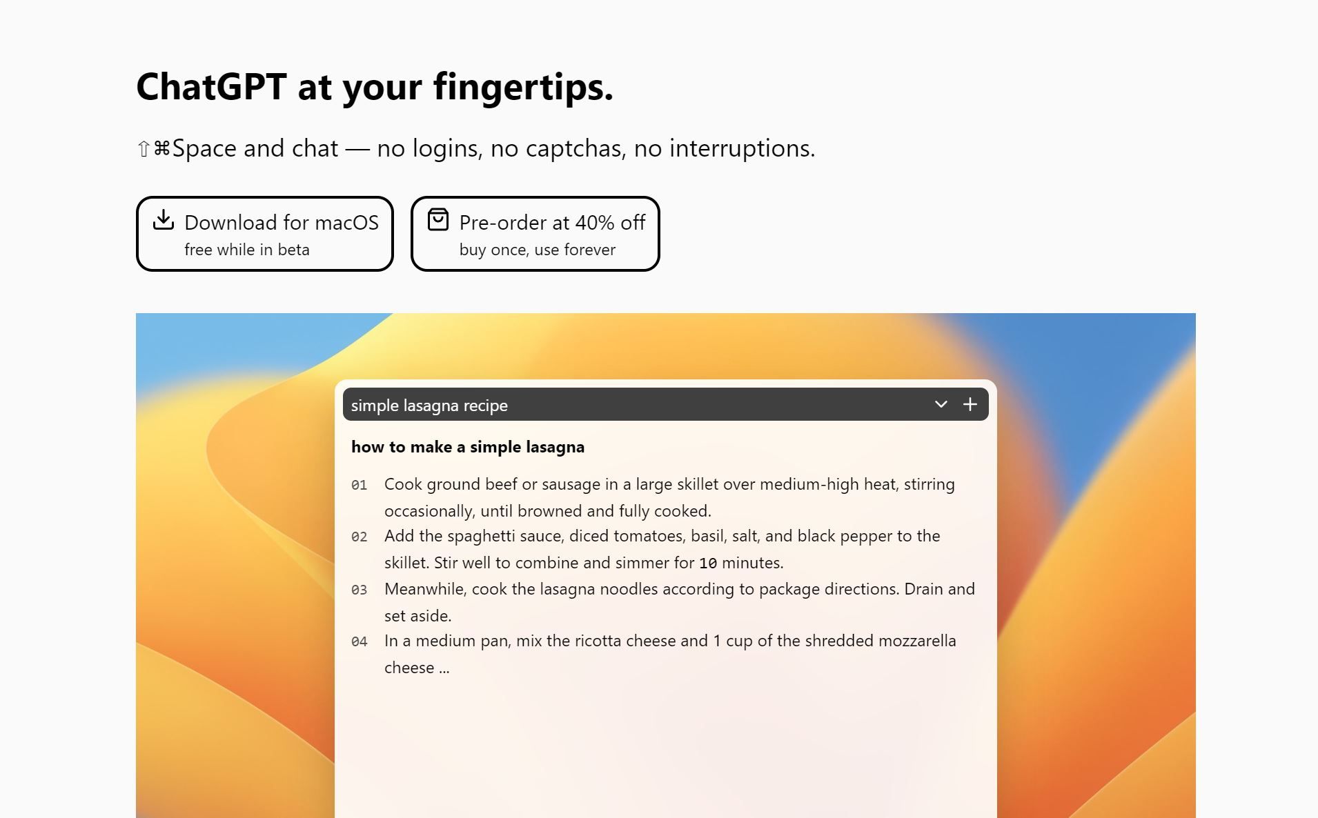  ChatGPT at your fingertips 