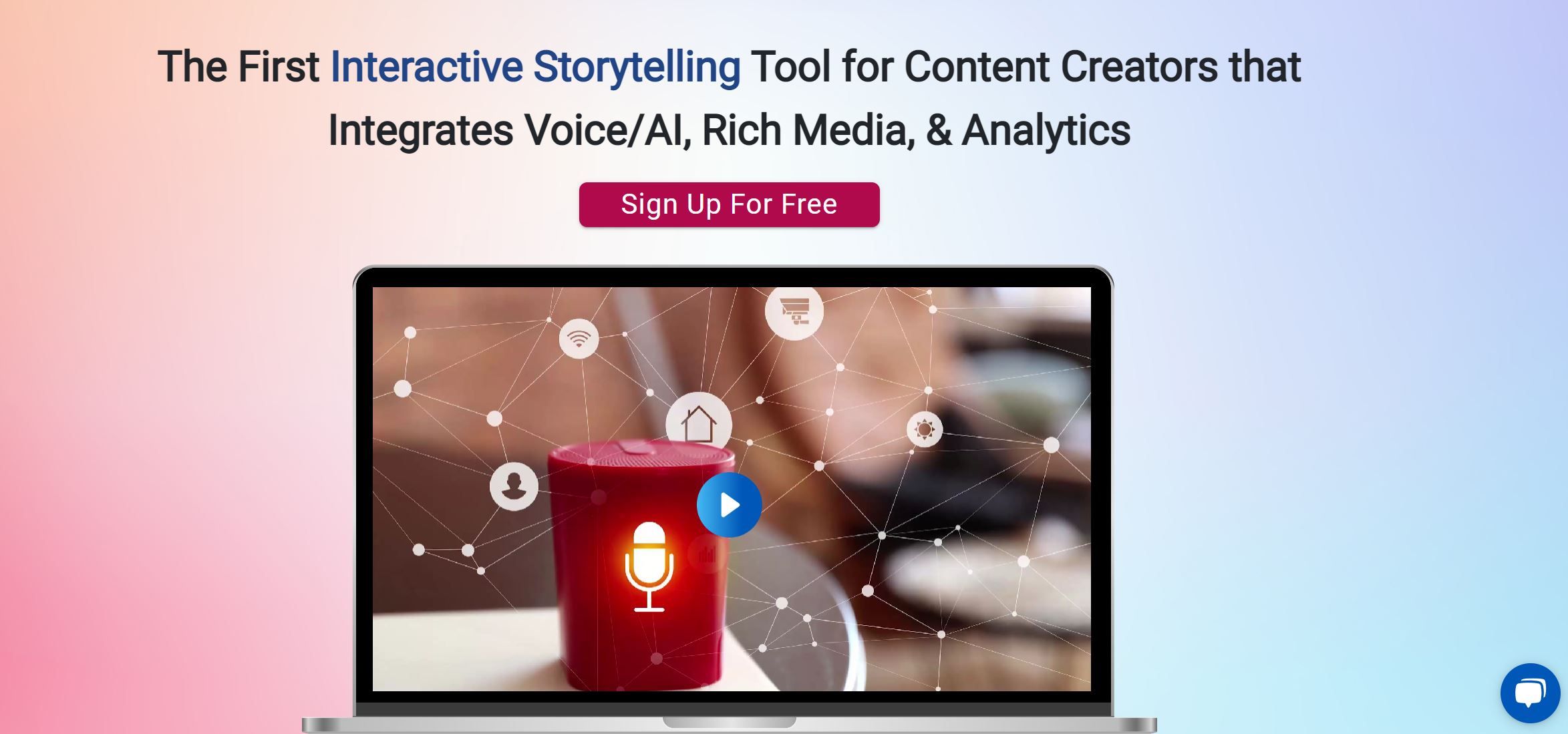  Interactive storytelling with voice, rich media,