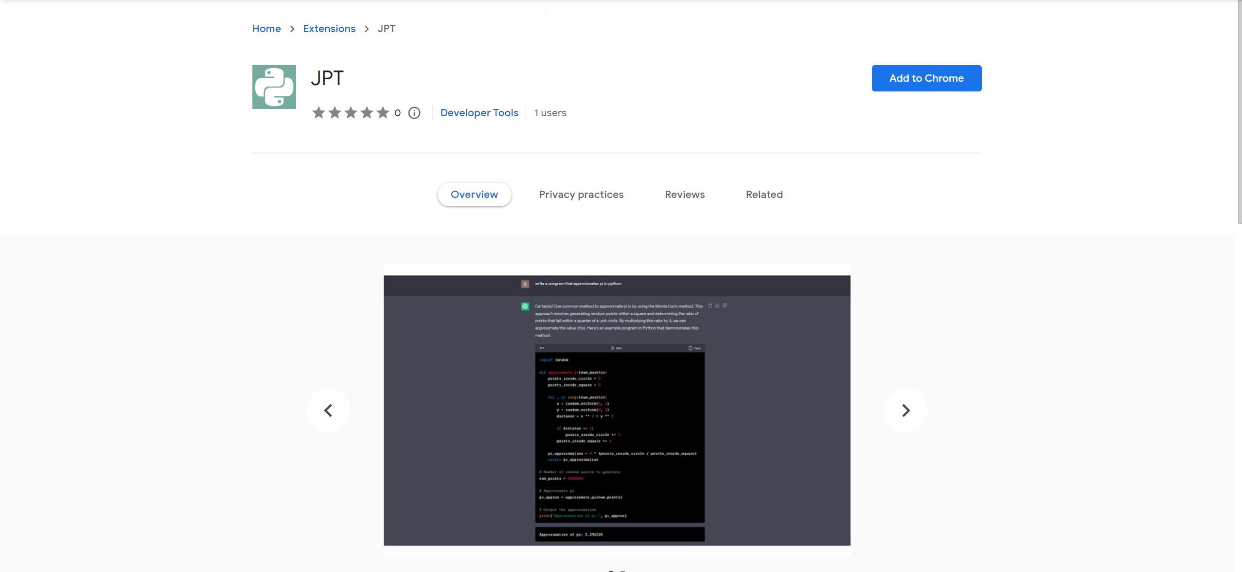  JPT is a Chrome extension that allows users to