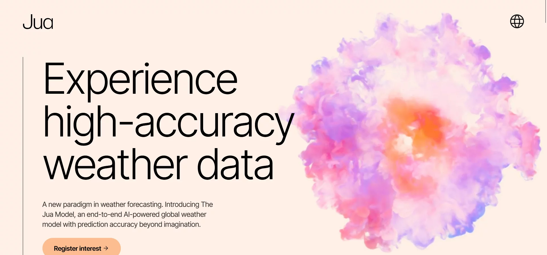  High-accuracy weather data