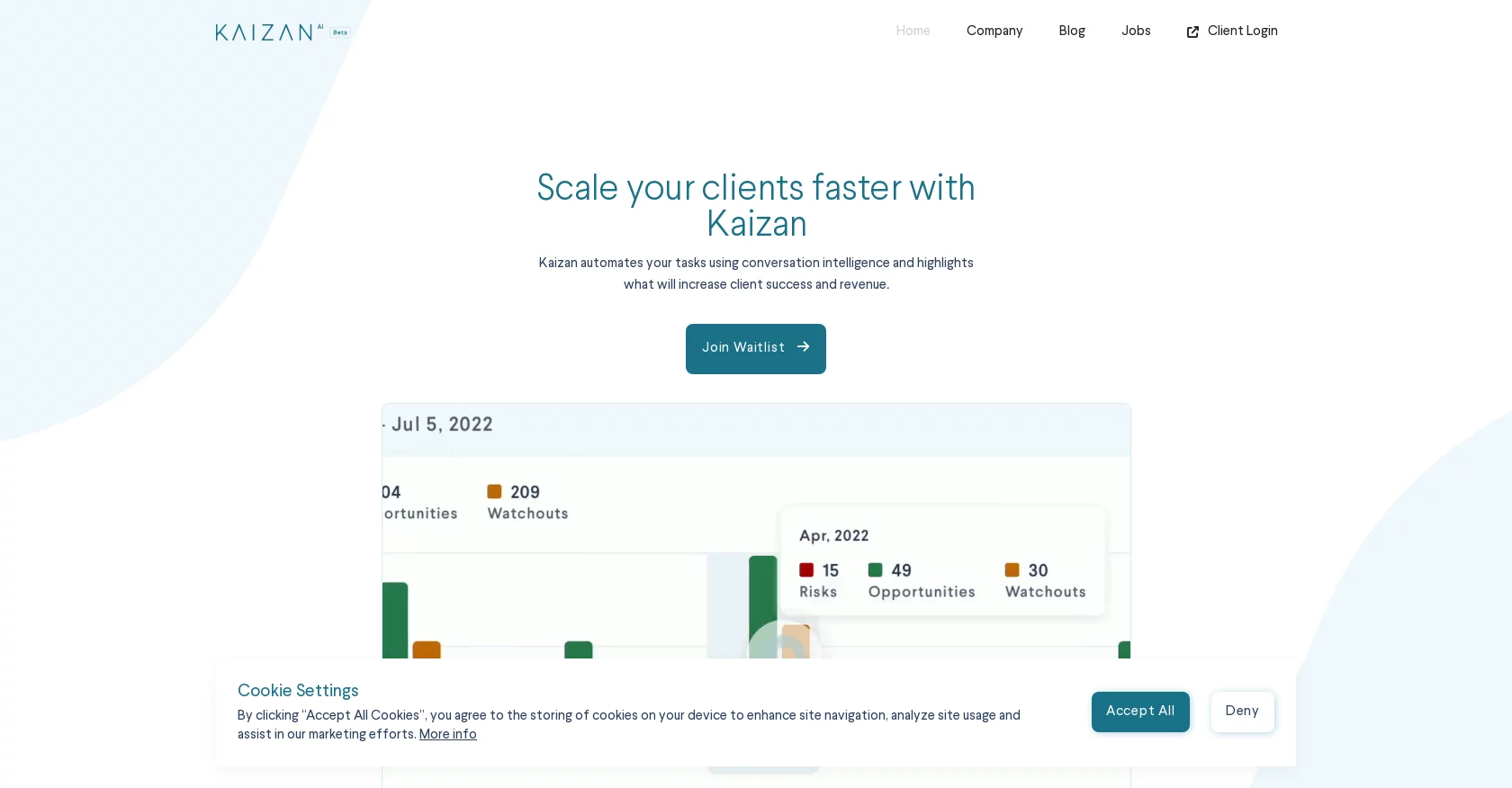  Kaizan helps Client Success teams retain and grow