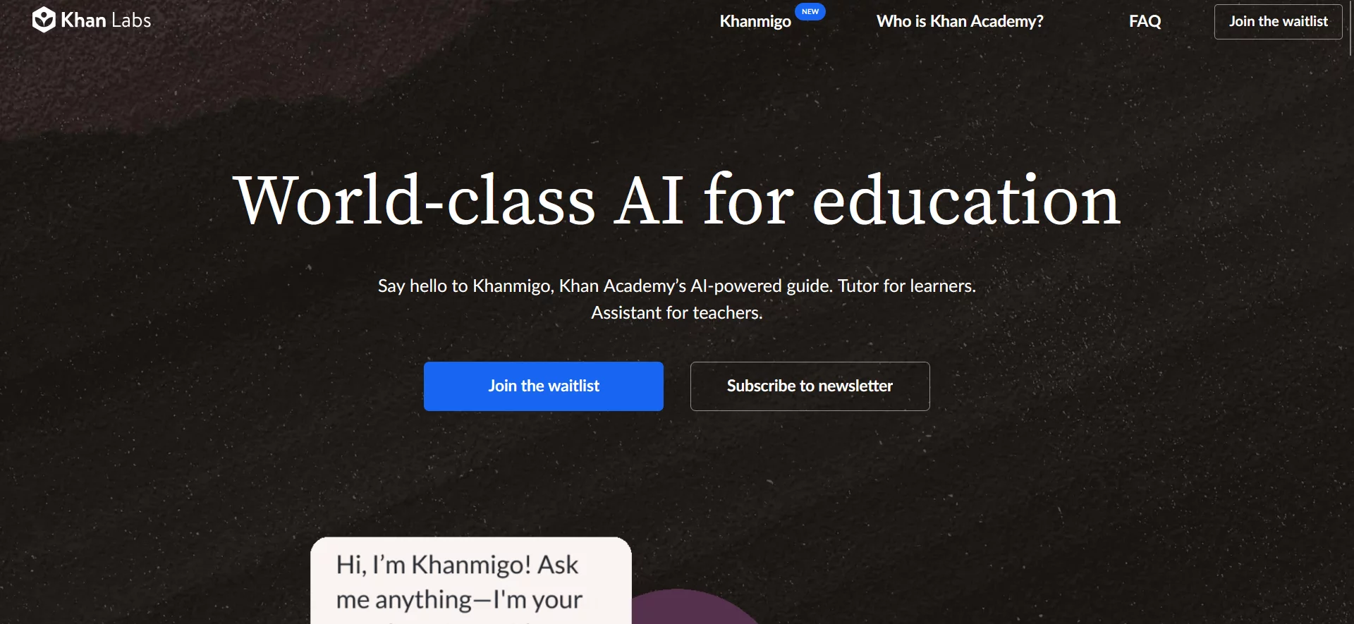  World-class AI for education