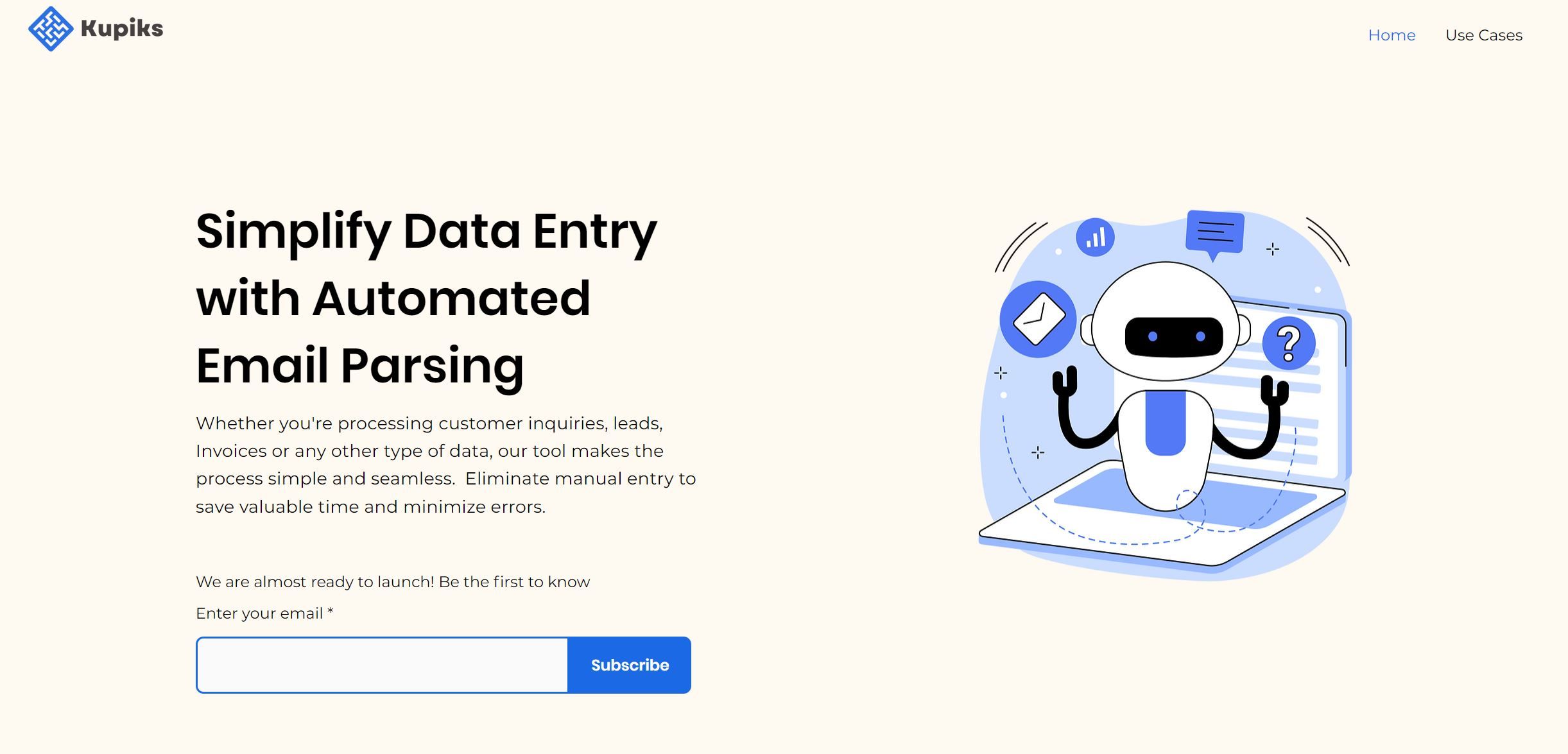  Efficient data entry through parsed emails.