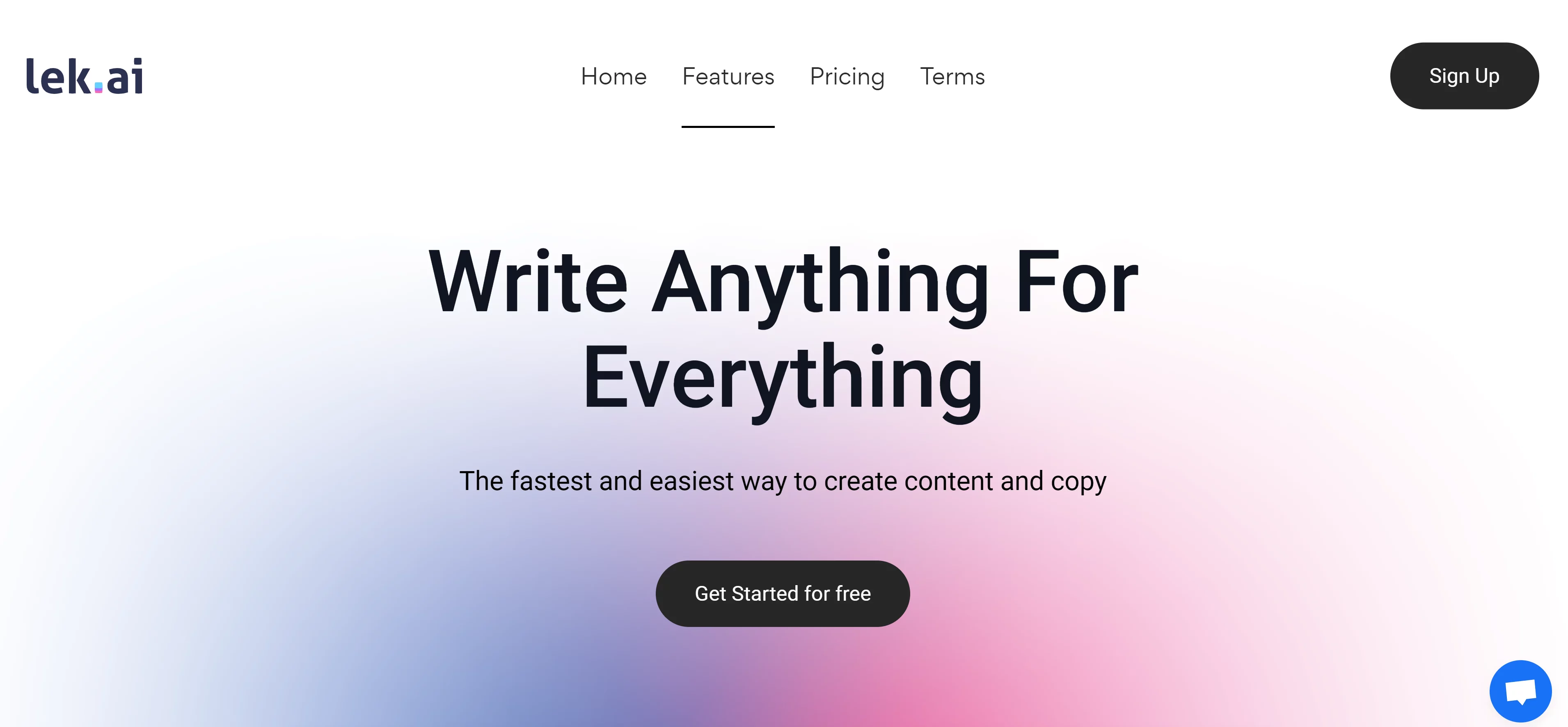  Fast, easy copywriting for any content.