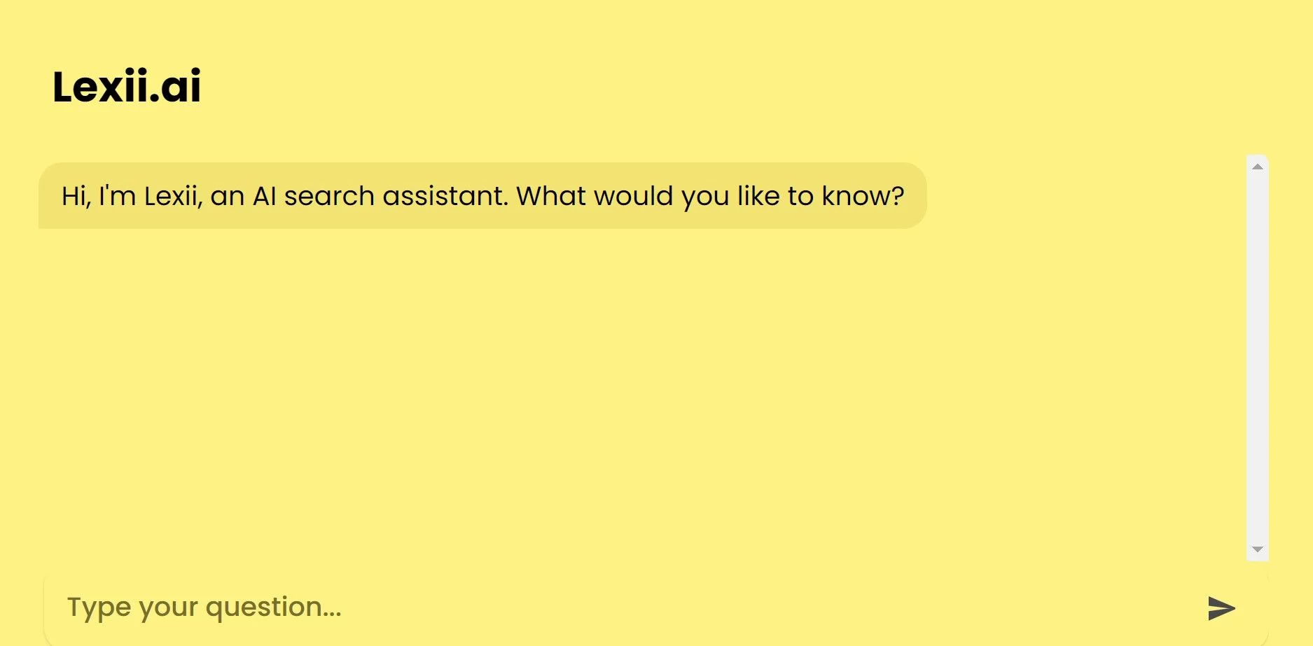  AI search assistant that answers questions and