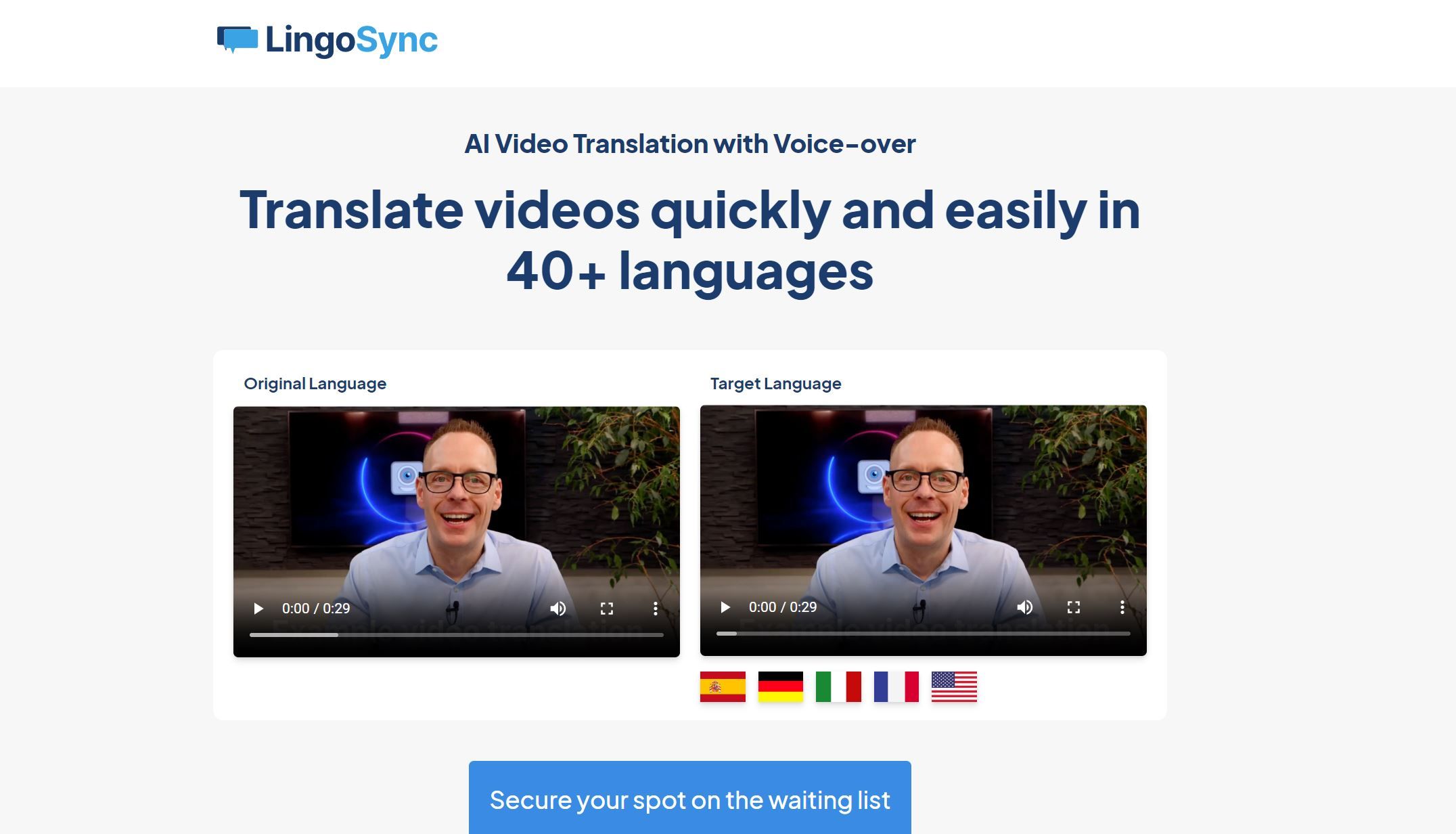  Translate videos quickly and easily in 40+