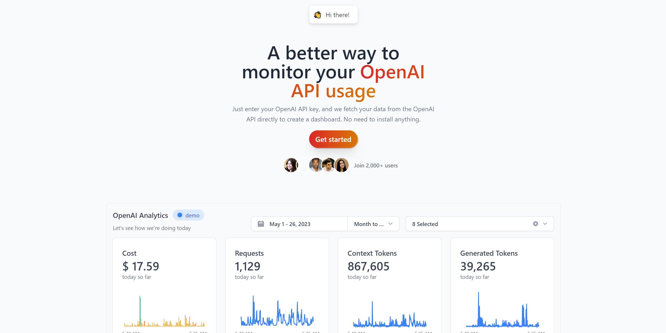  A free OpenAI API analytics dashboard