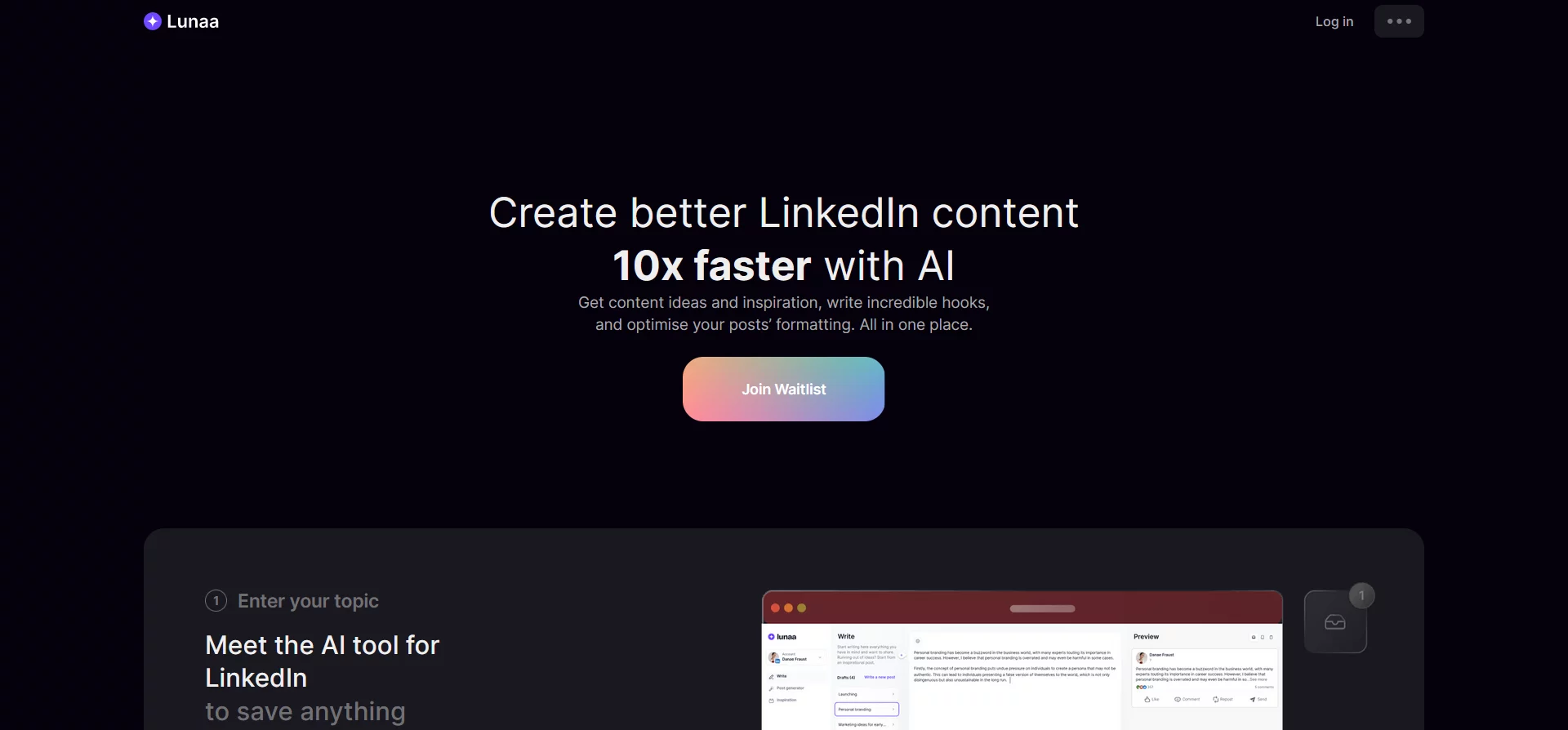  Create better Linkedin content 10x Faster with Ai