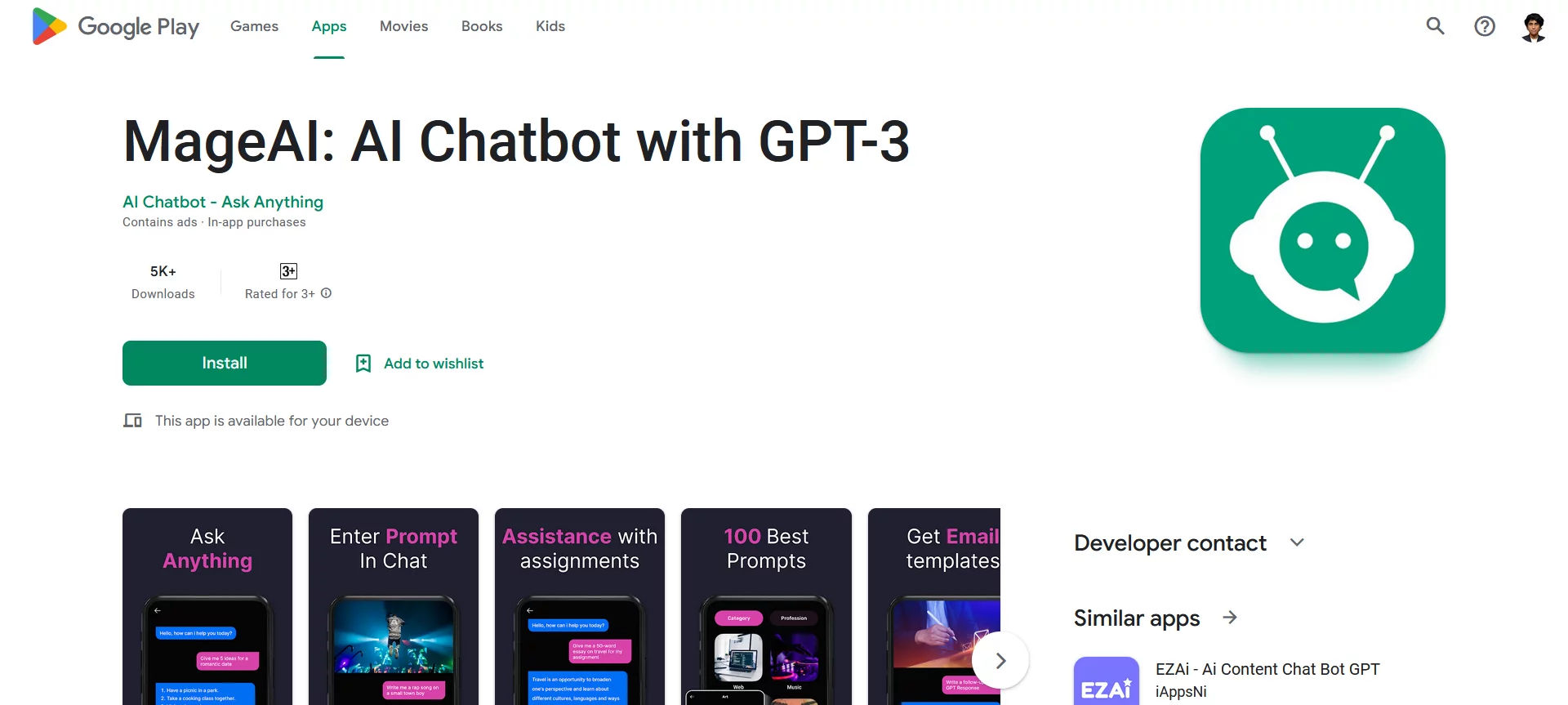  AI Chatbot with GPT-3