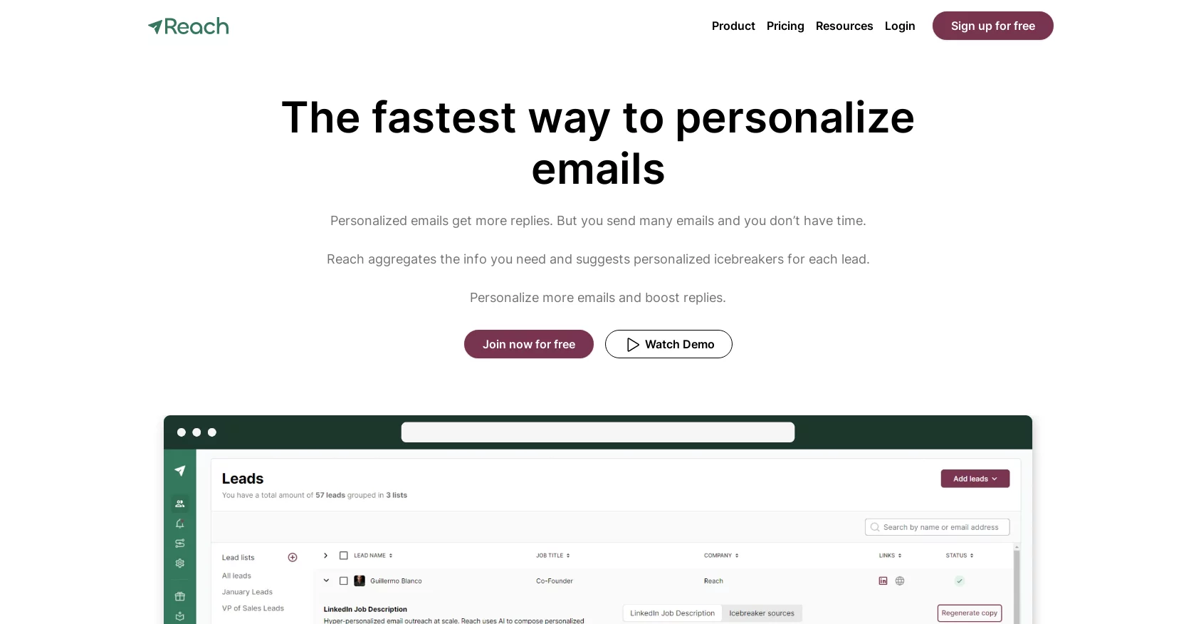  Hyper-personalized icebreakers for faster email