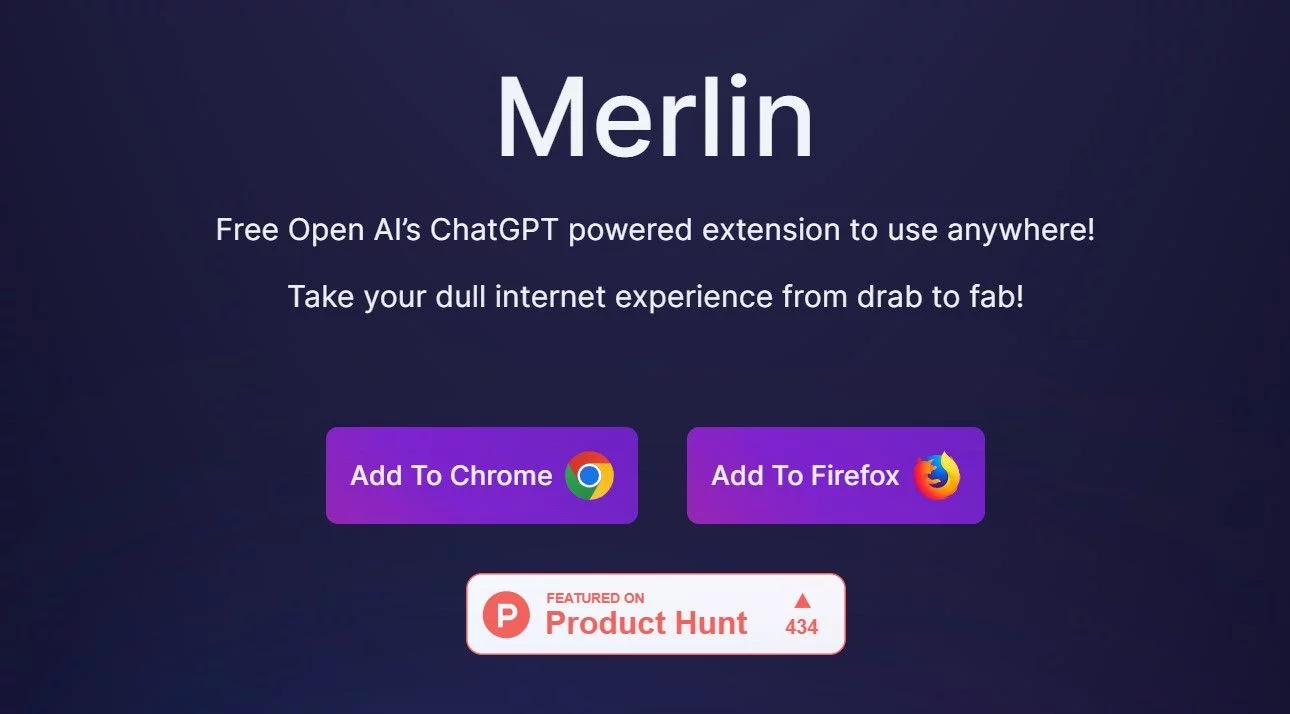  Merlin gives you AI-powered writing & editing on