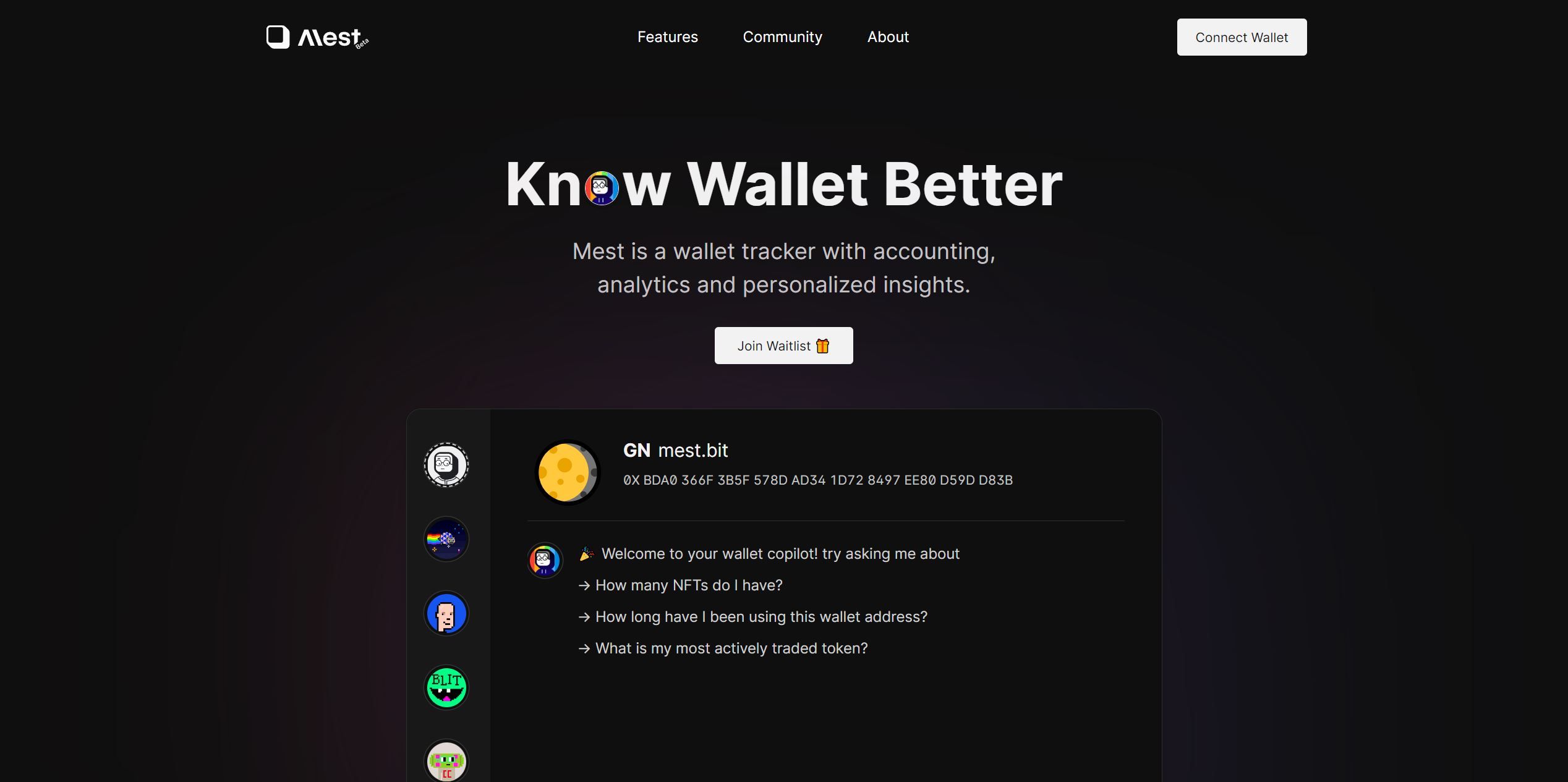  Manage and analyze blockchain wallets