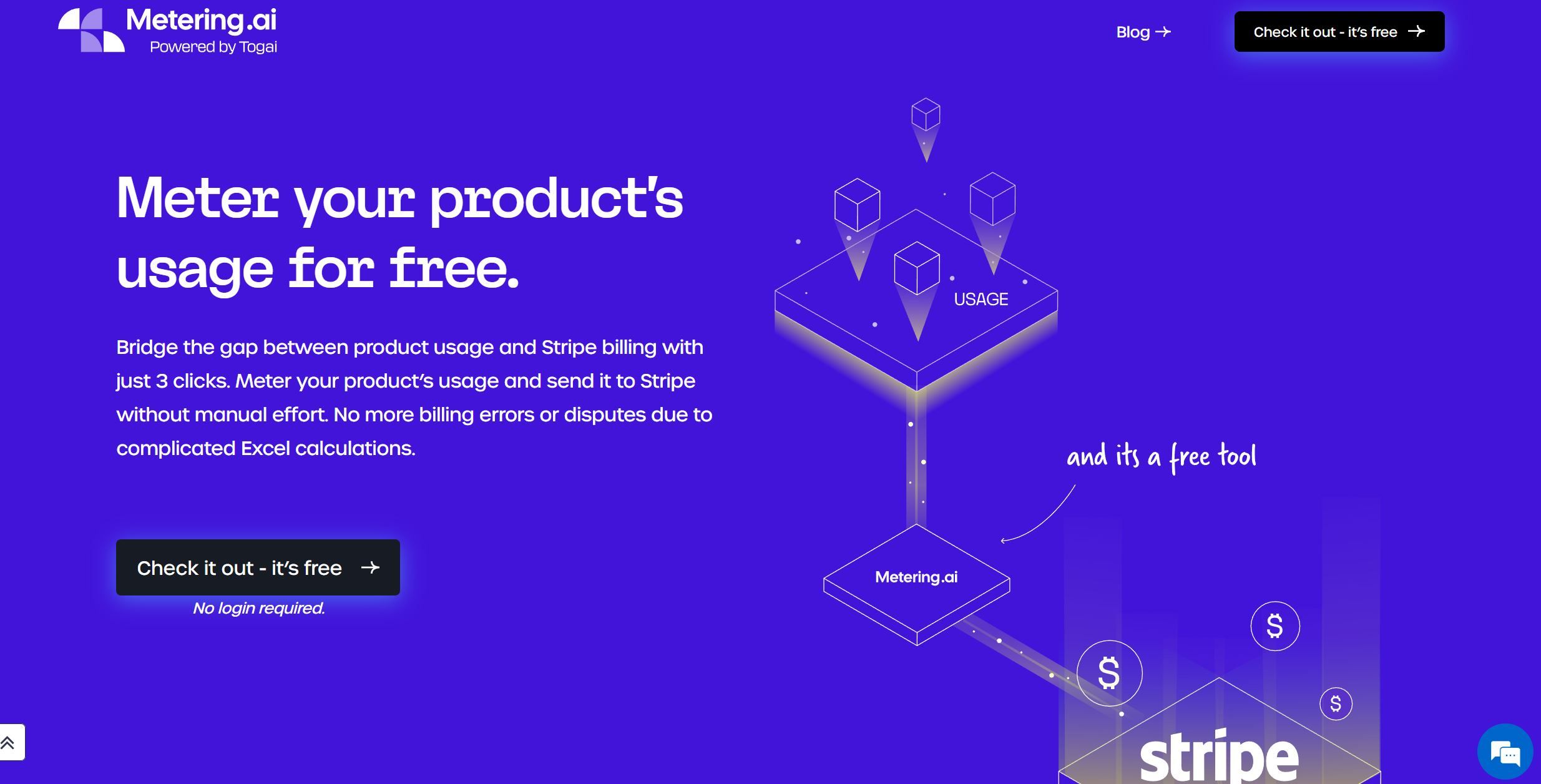  Effortlessly meter your product's usage and send