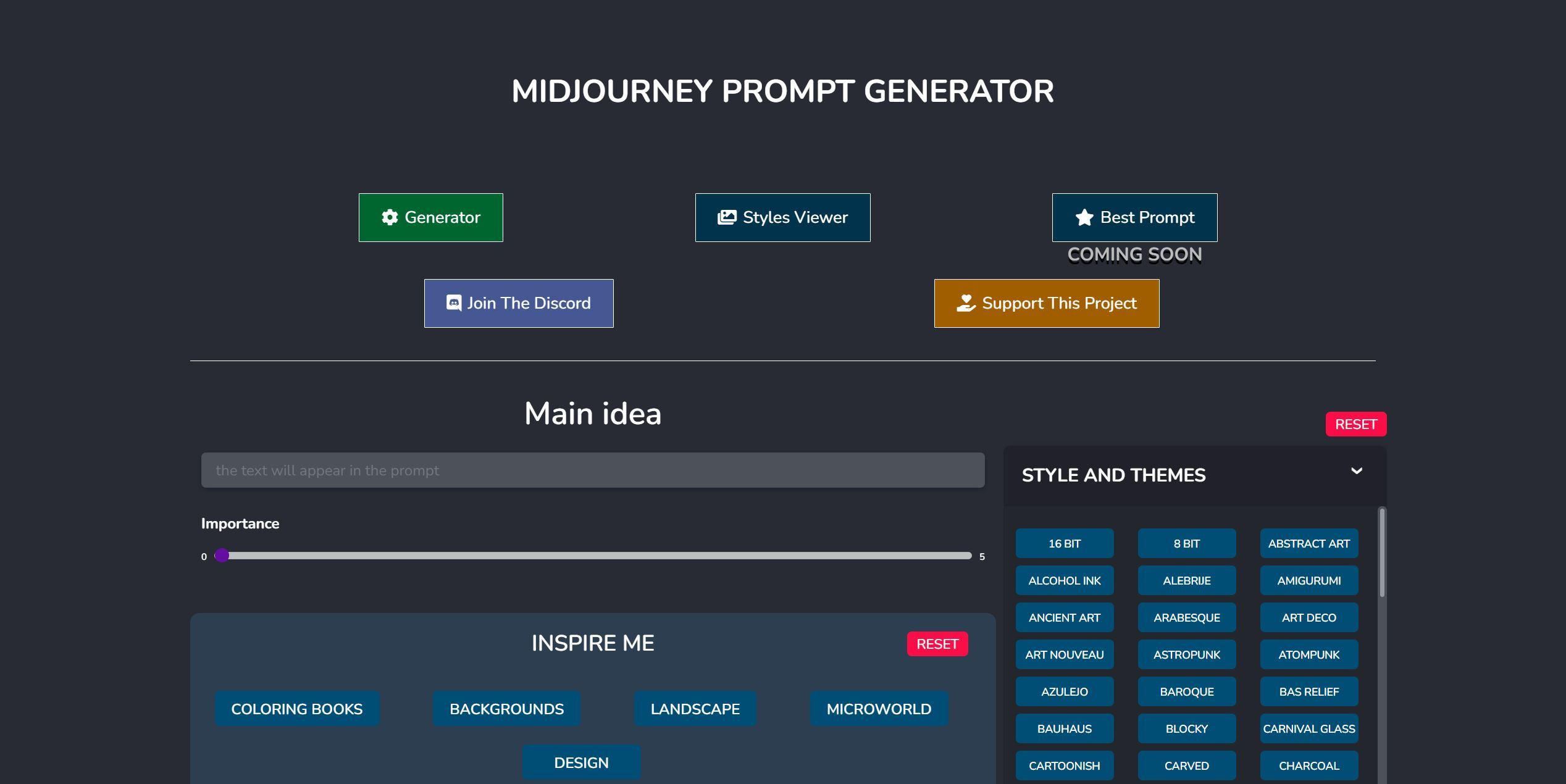  Midjourney Prompt Generator