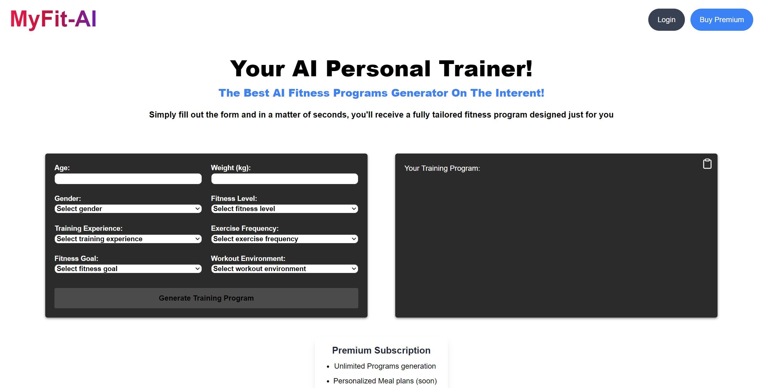  Personalized fitness training programs created by