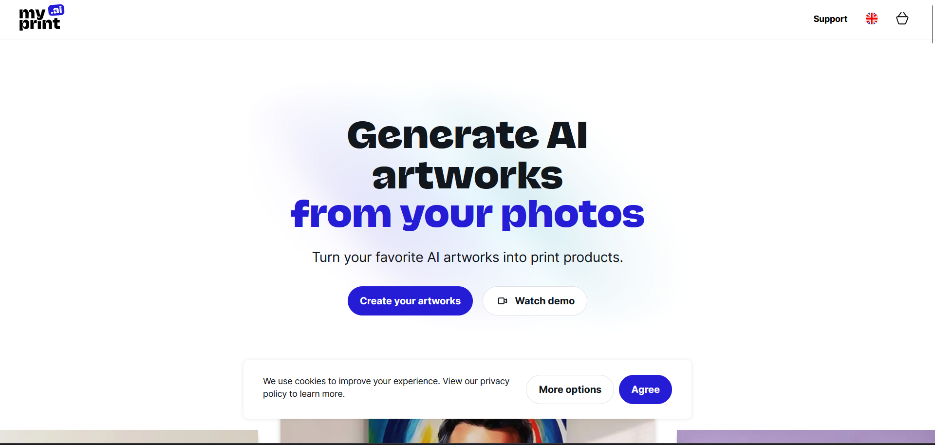  Generate AI artworks from your photos