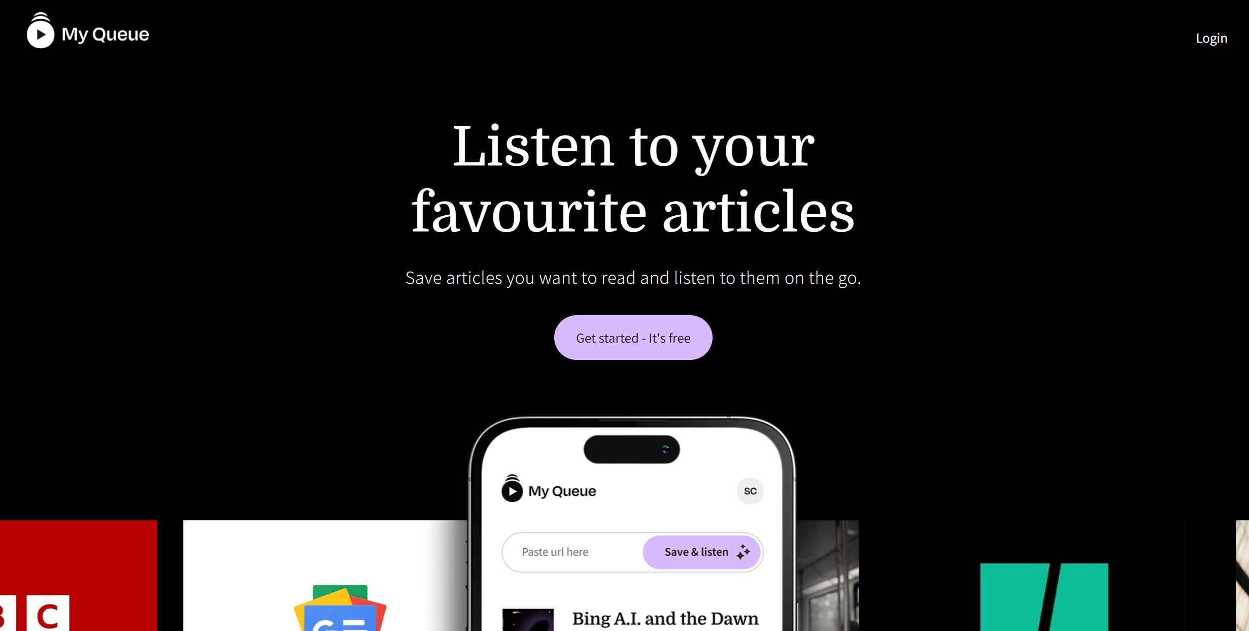  Enjoy your favorite articles in audio format for