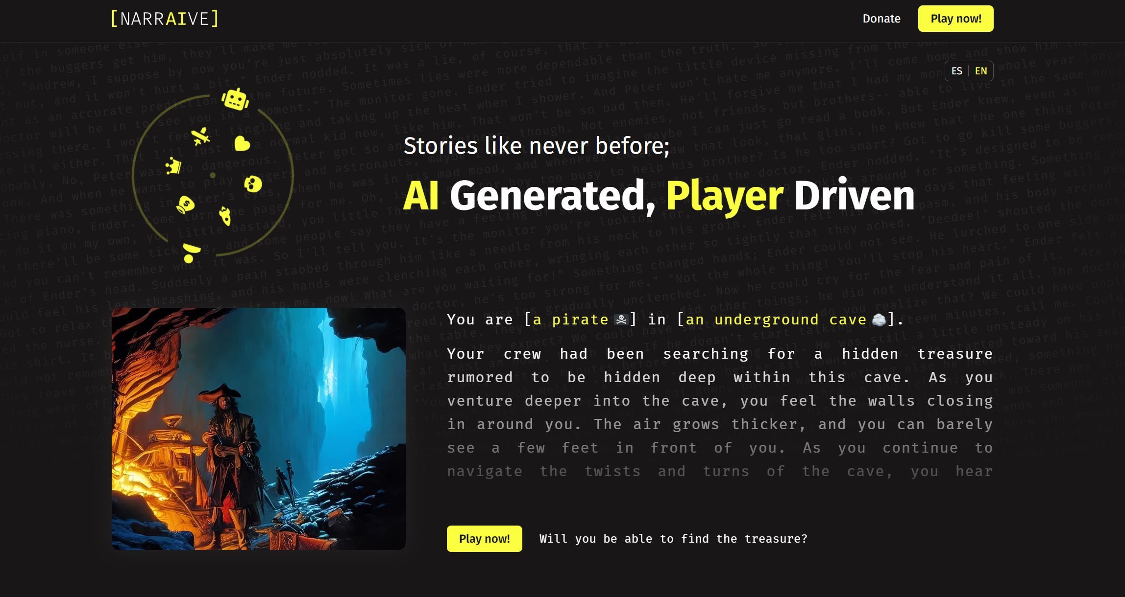  Narraive is a web game about interactive stories