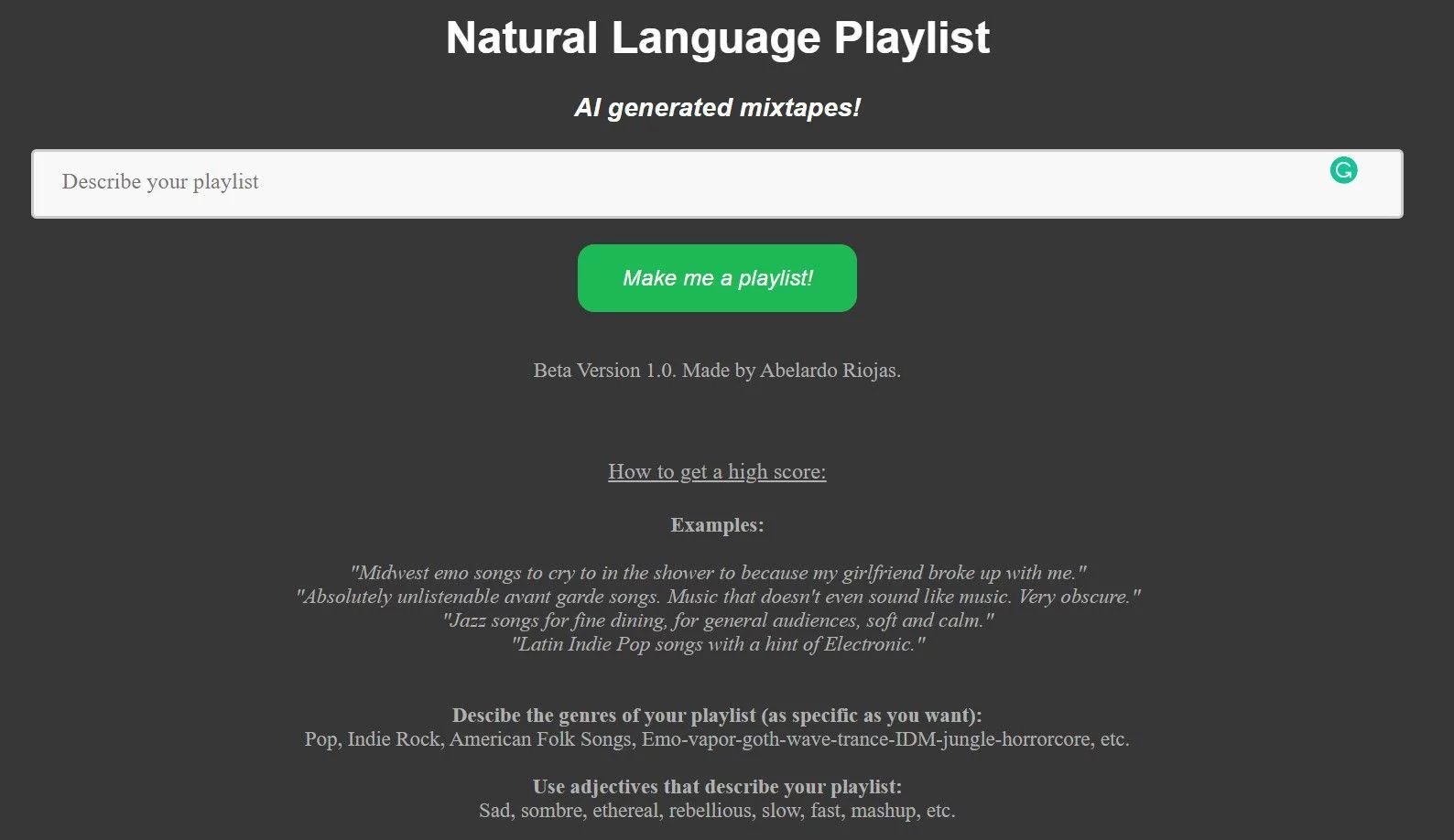  AI creates custom playlists from your prompts!