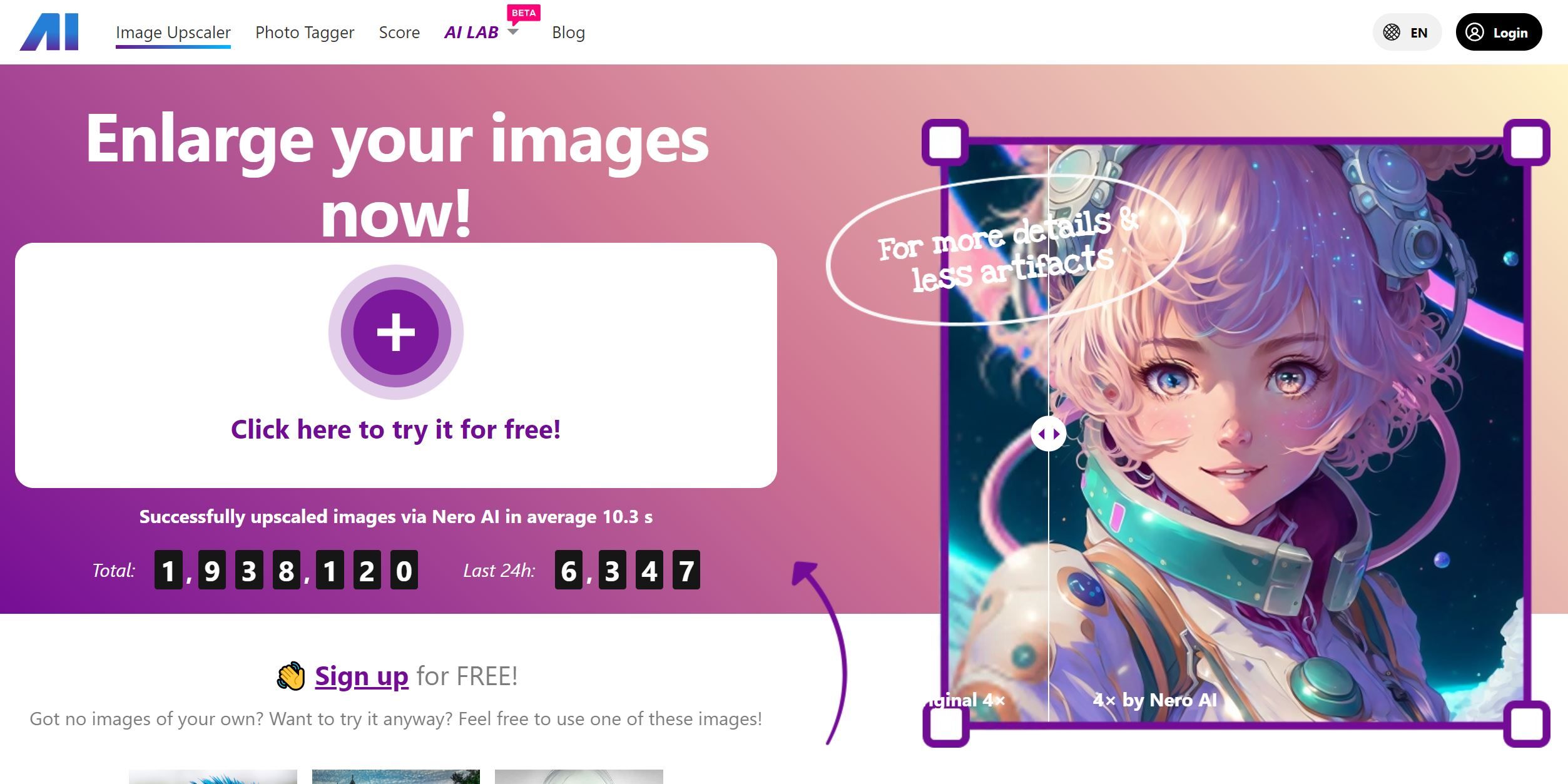  AI-powered image upscaling tool - enhance photos