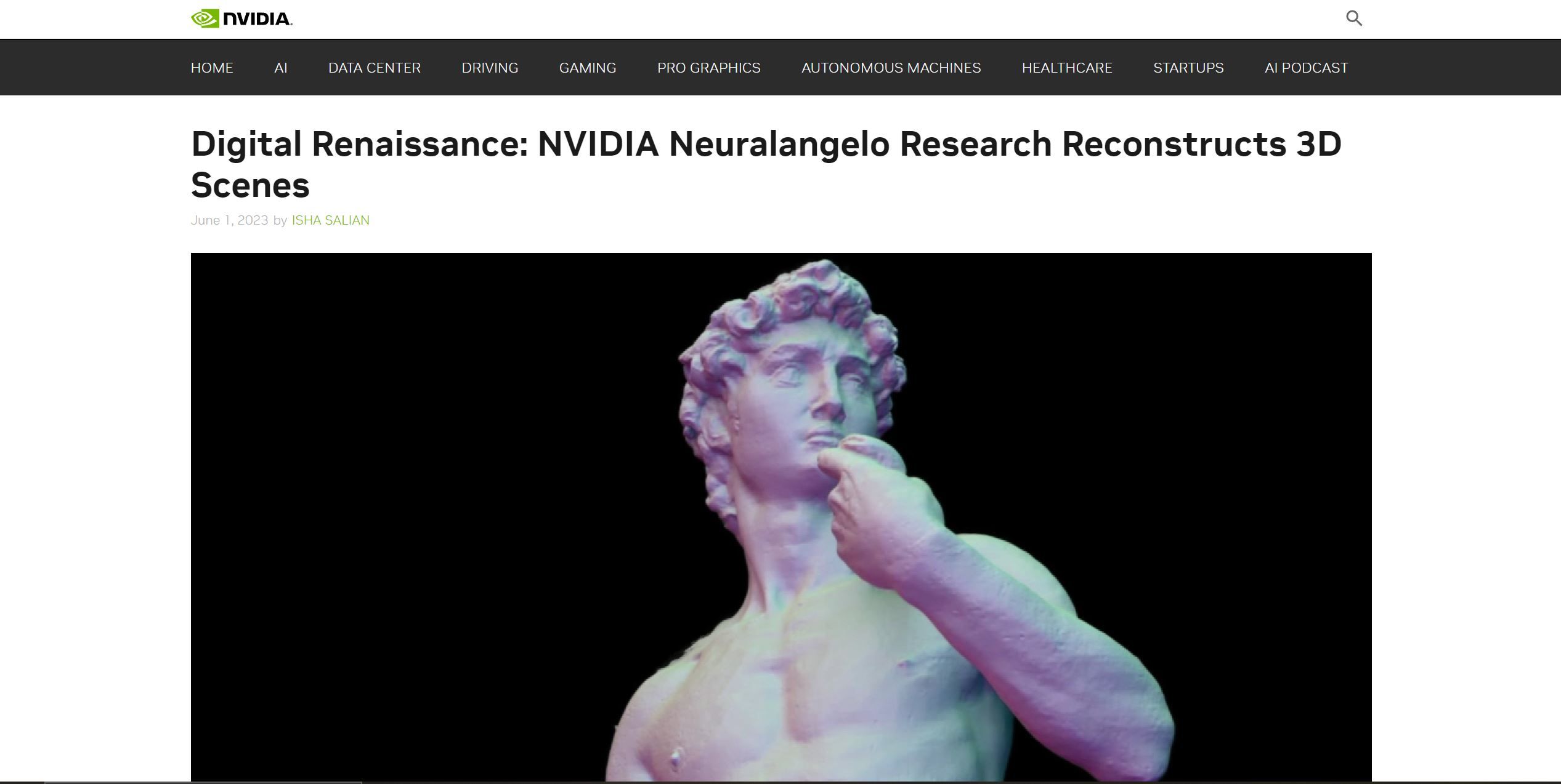  Neuralangelo, a new AI model by NVIDIA Research