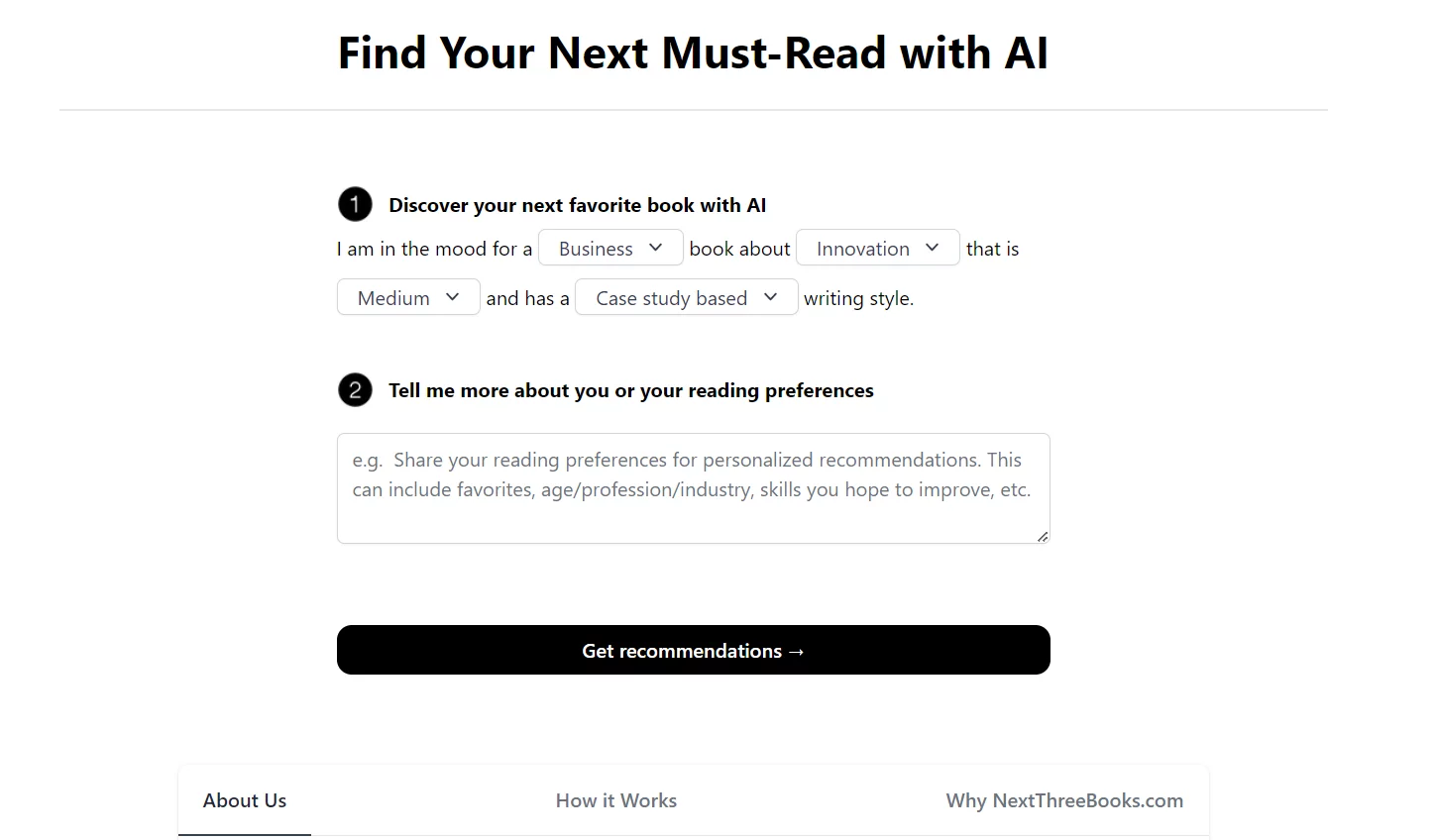  Personalized book recommendations based on your