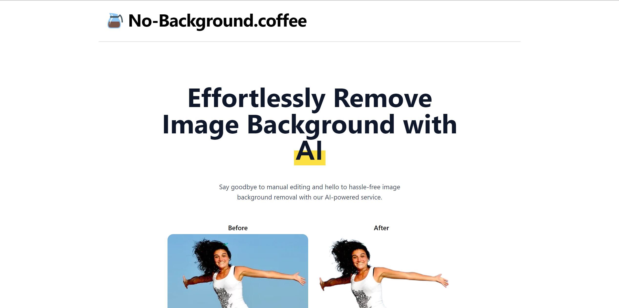  Service for accurate and quick image background