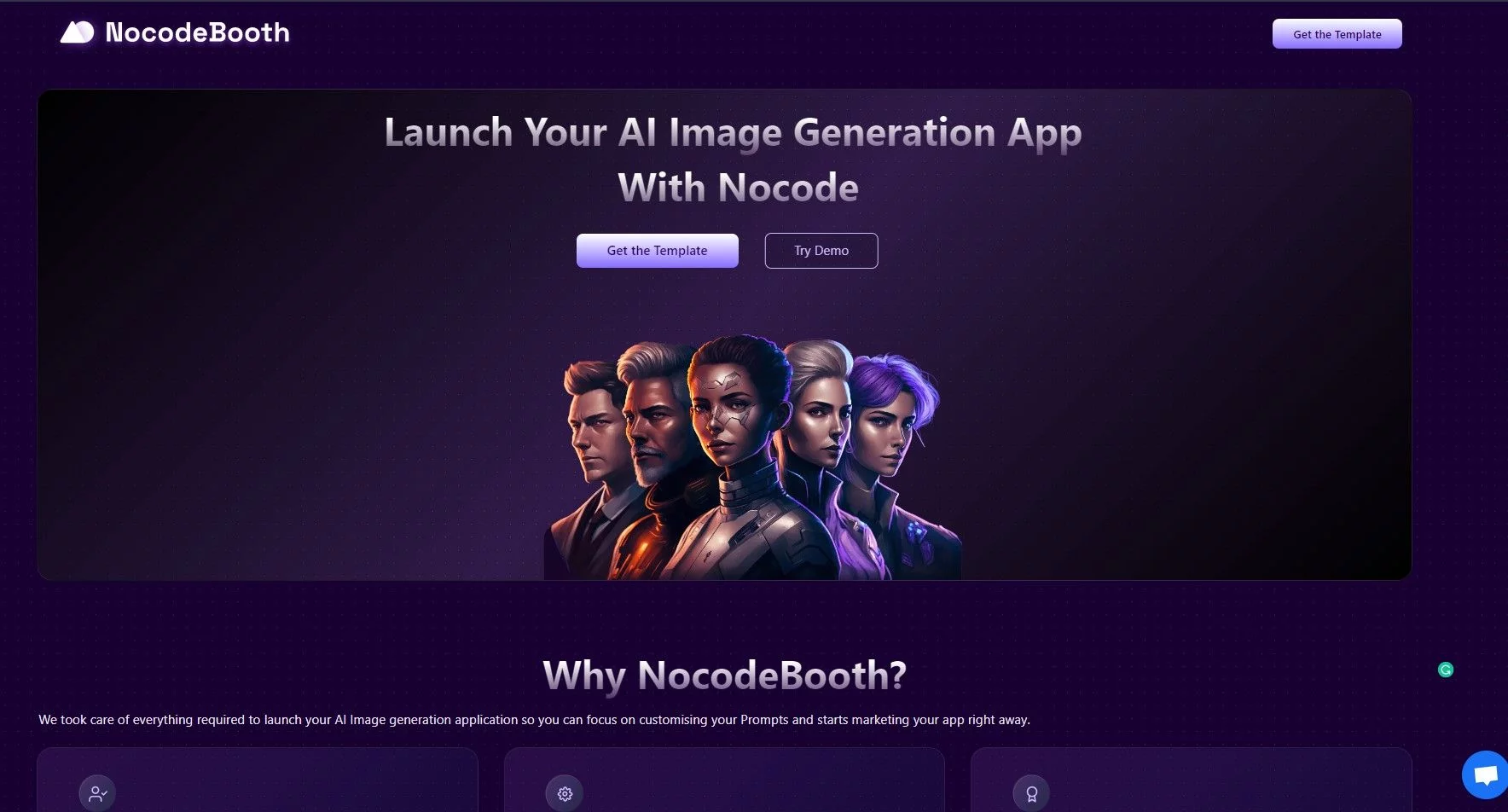  Nocode AI Avatar Platform Template