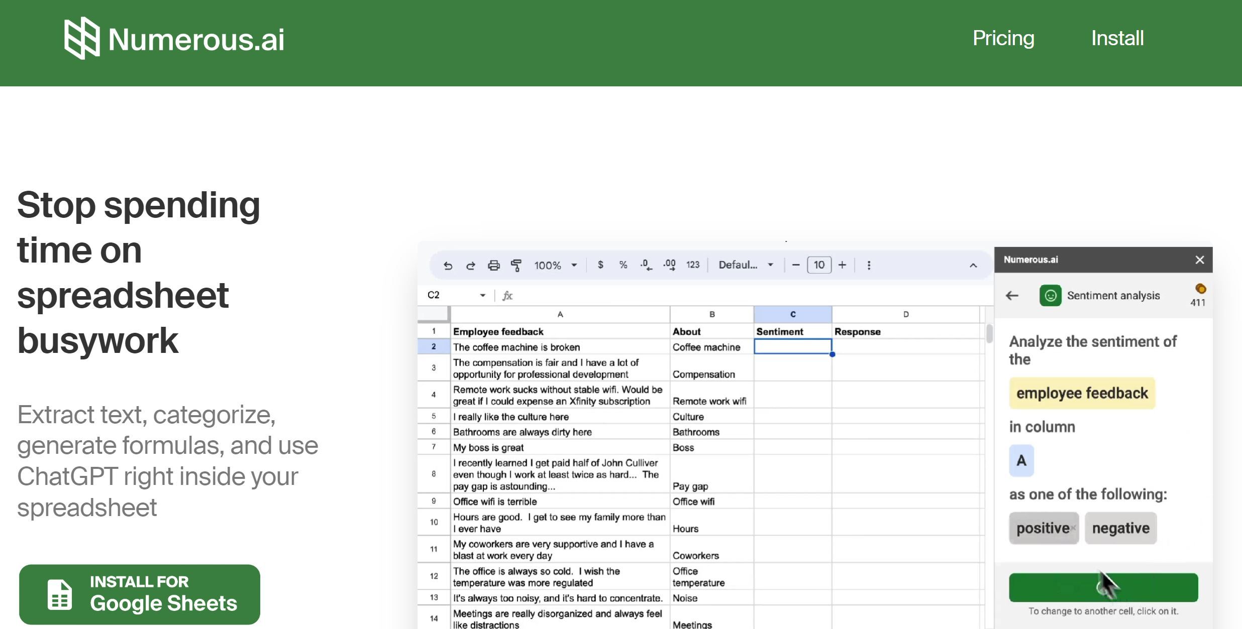  AI-powered spreadsheet tool for automation and