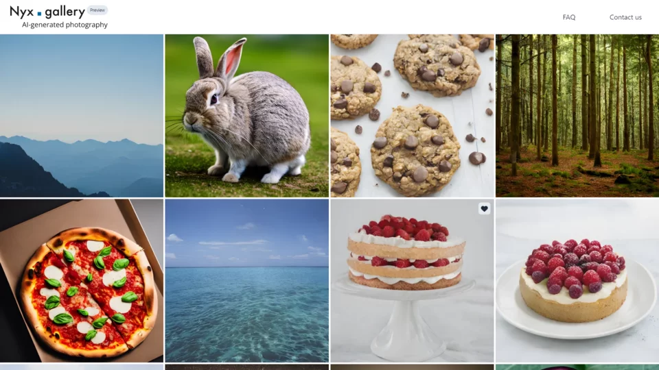  Collection of AI generated images of food,