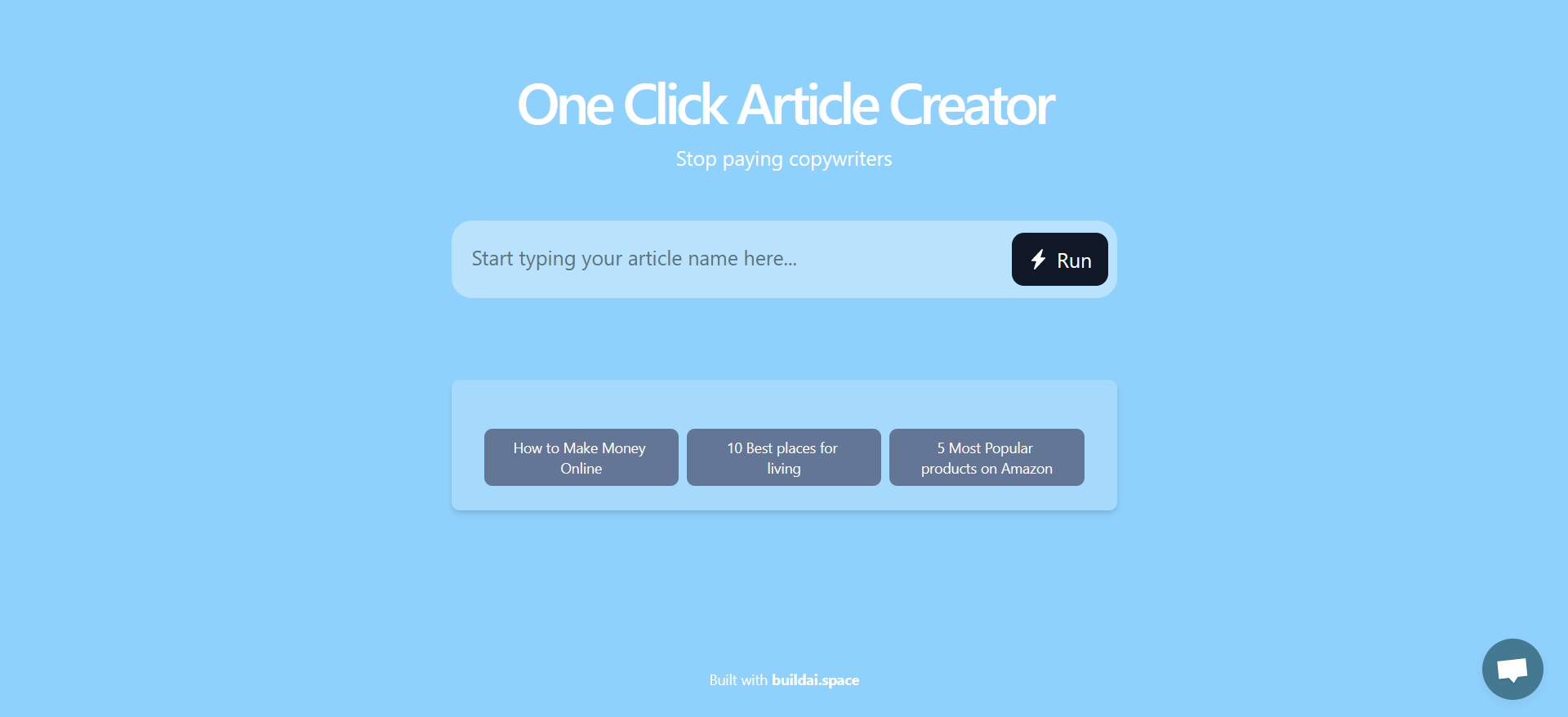  One Click Article Creator is a powerful tool