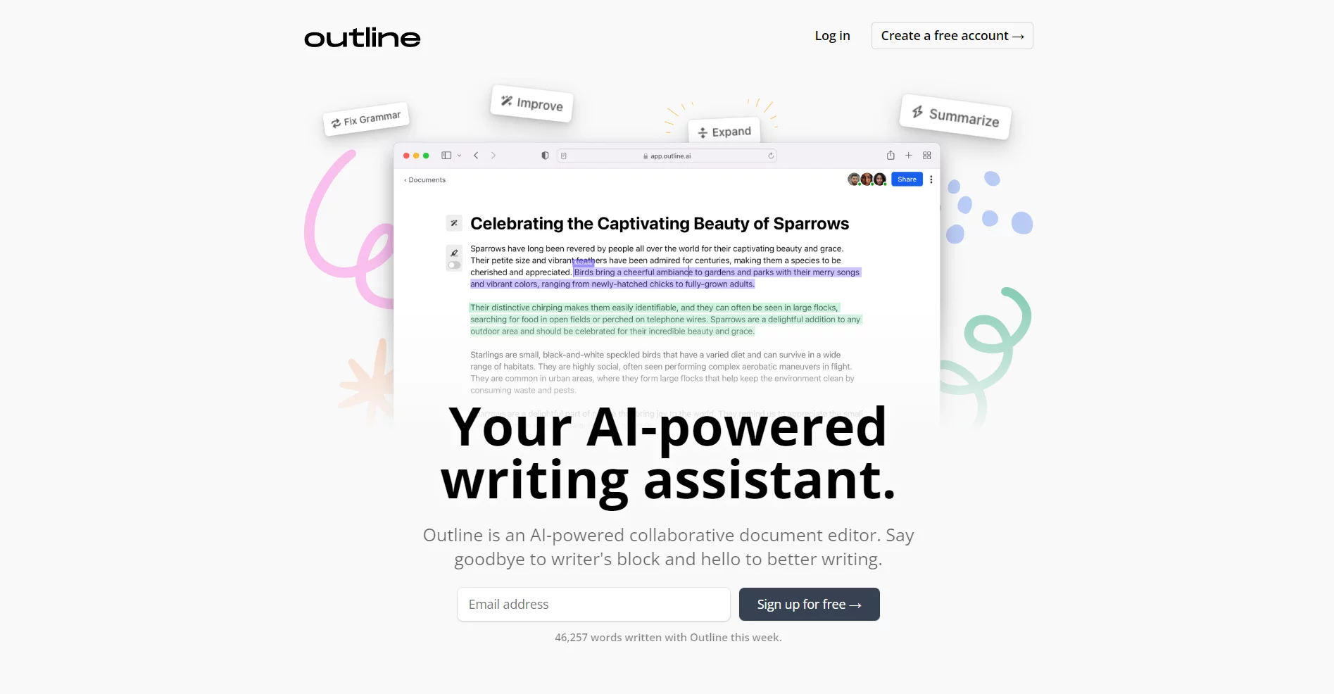  AI-powered collaborative document editor