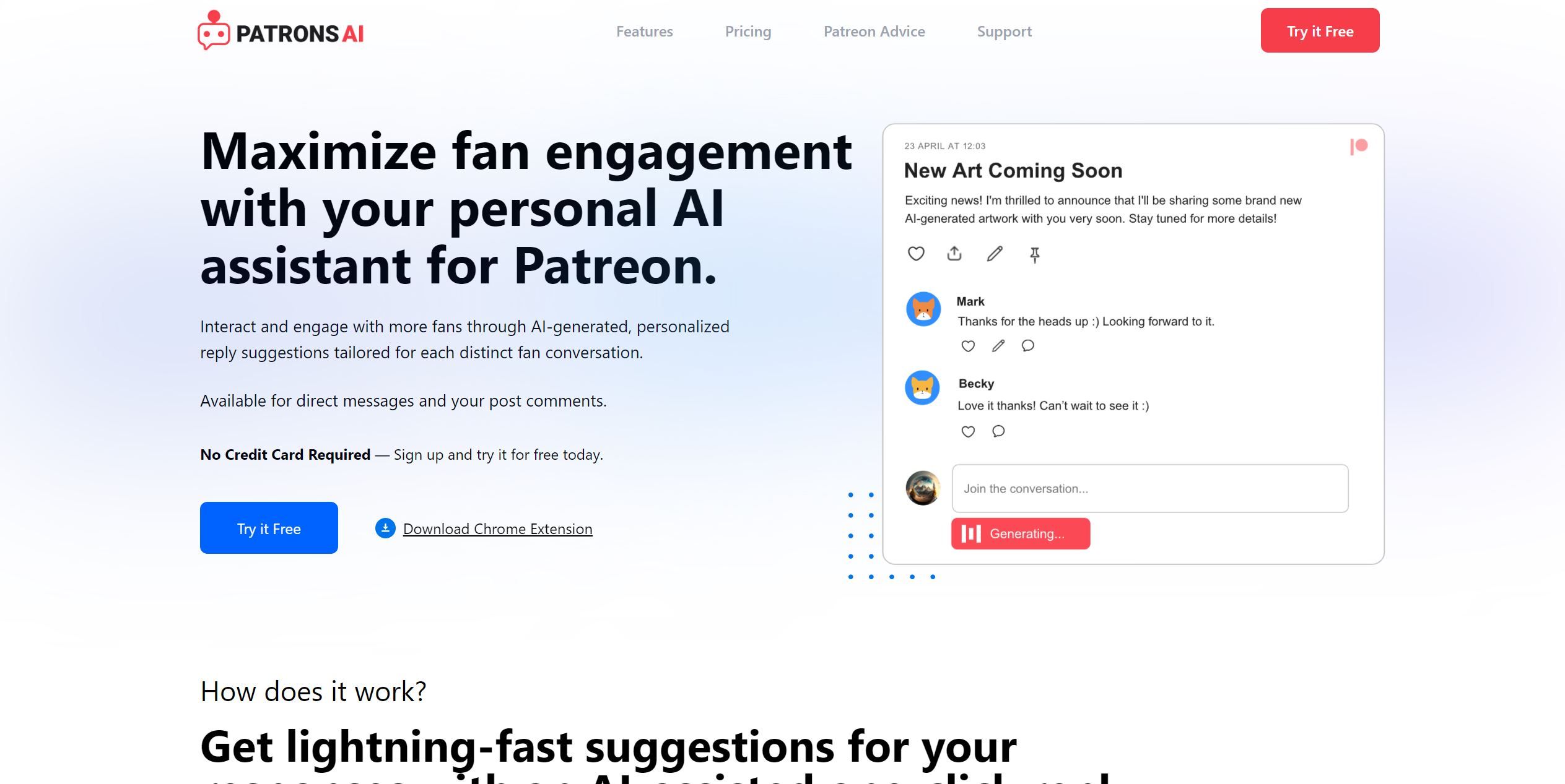  AI Assistant for Patreon Creators