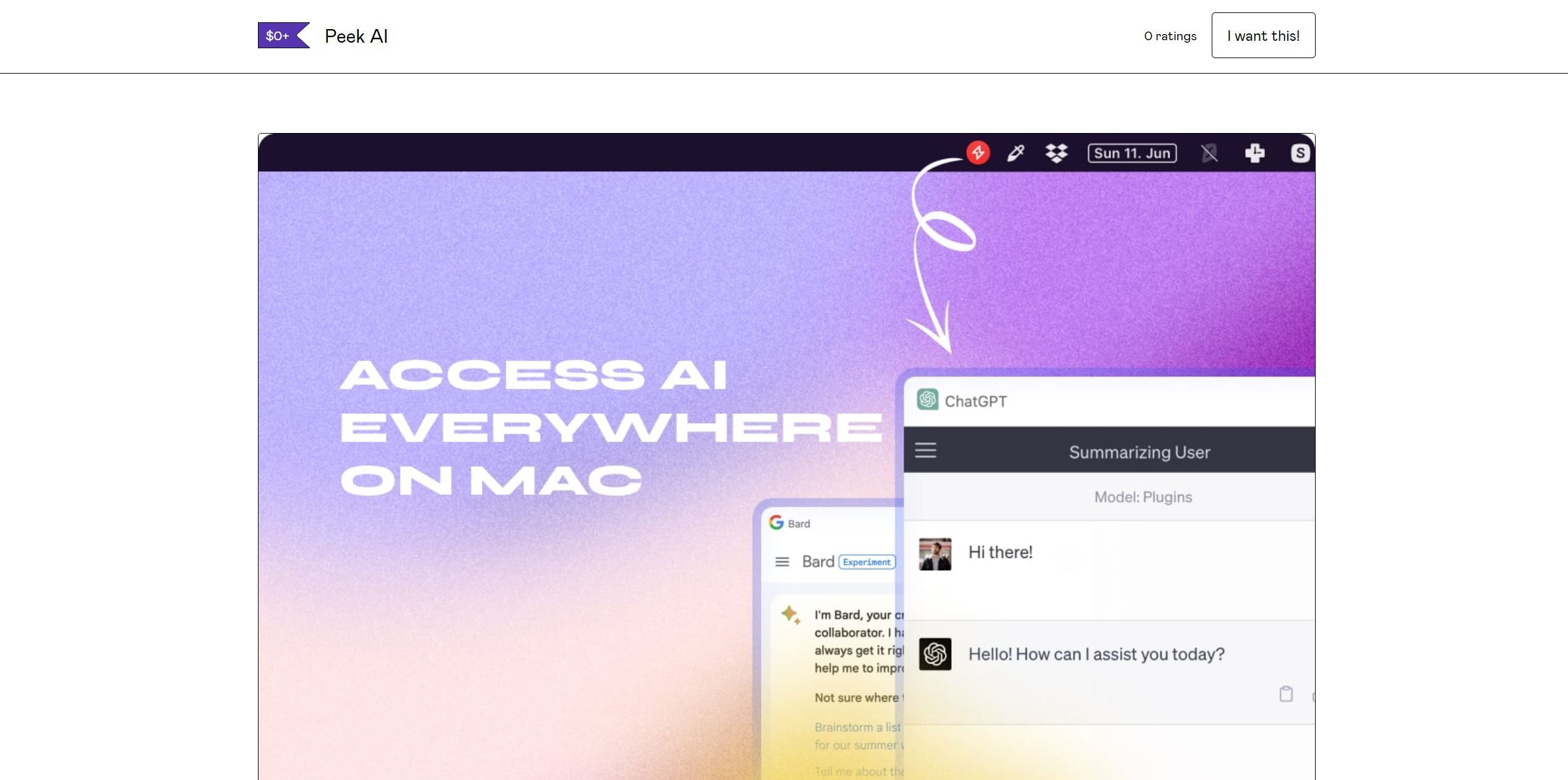  Access ChatGPT, Bard, anywhere on Mac from your