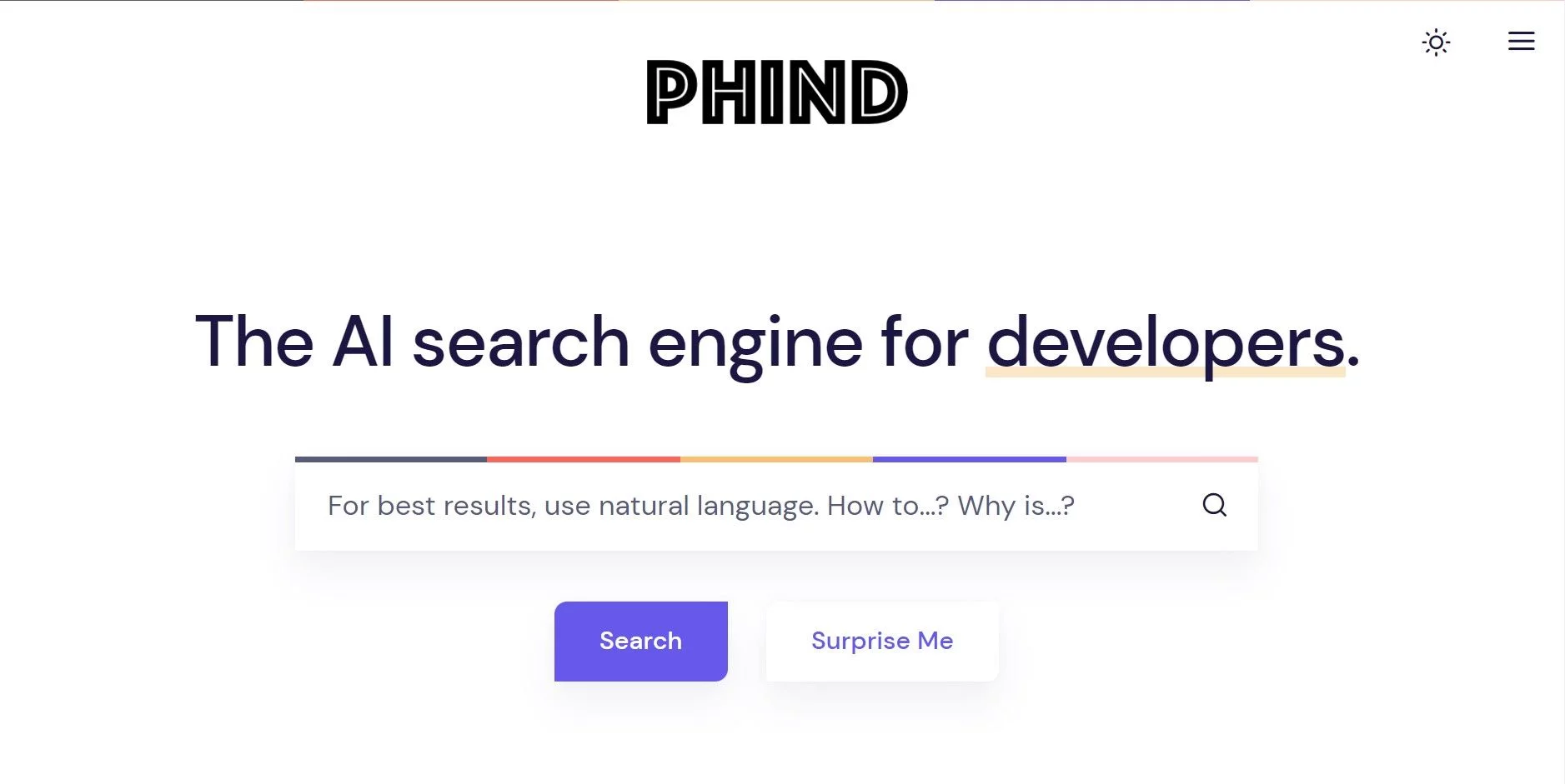  The AI search engine for developers.