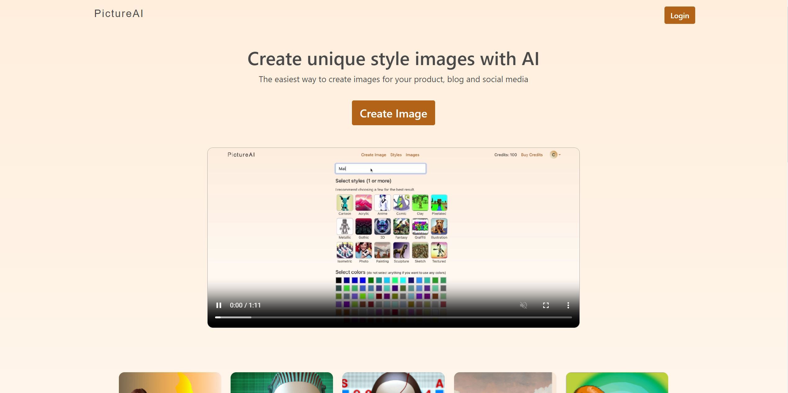  Create unique style images with AI