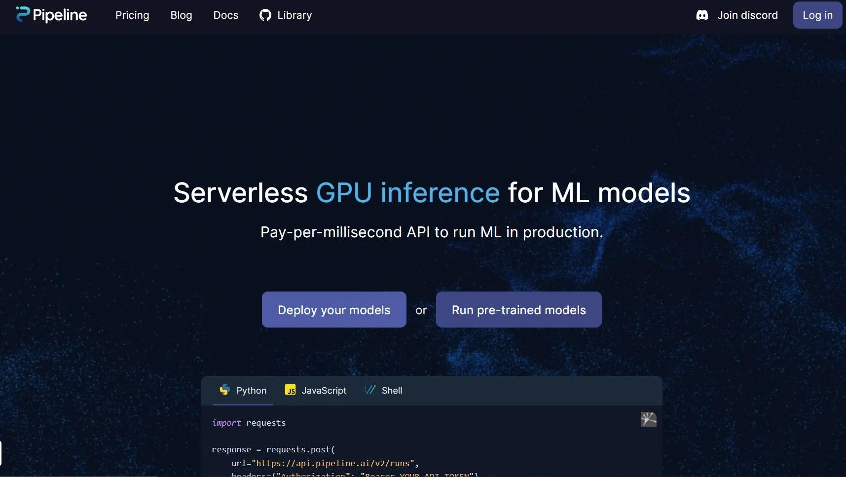  Run ML models in production with serverless GPU