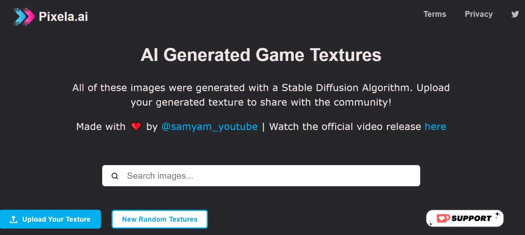  AI-generated game textures. Share yours with the