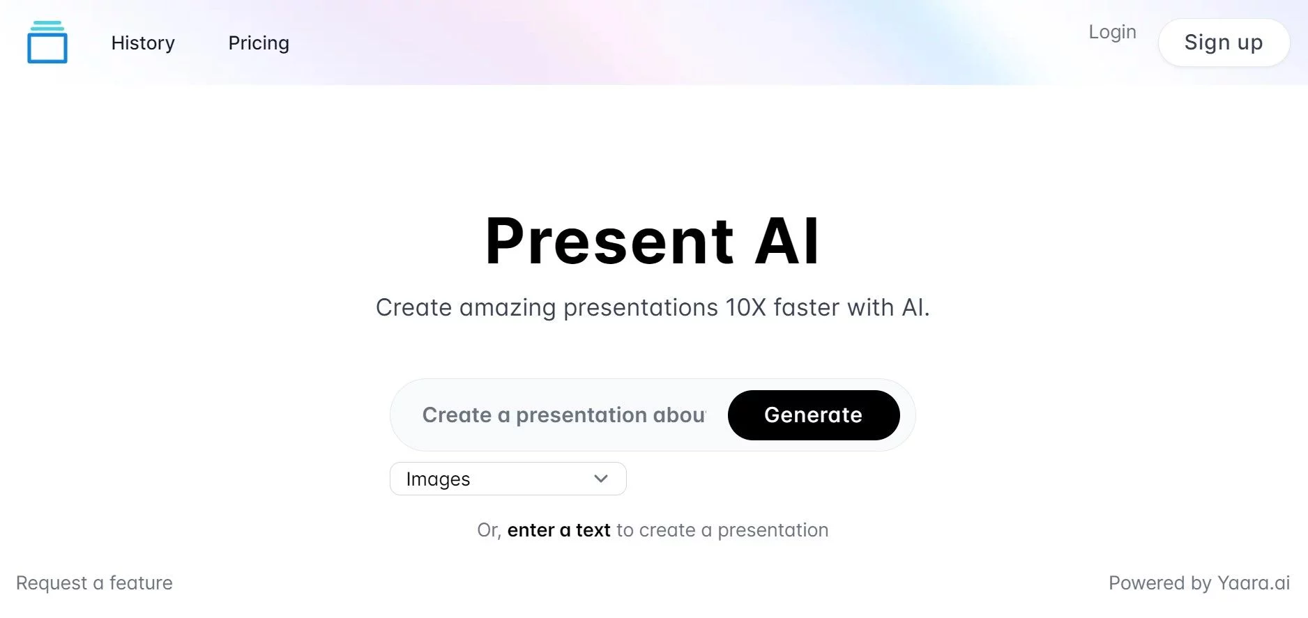  AI presentation maker that offers a variety of