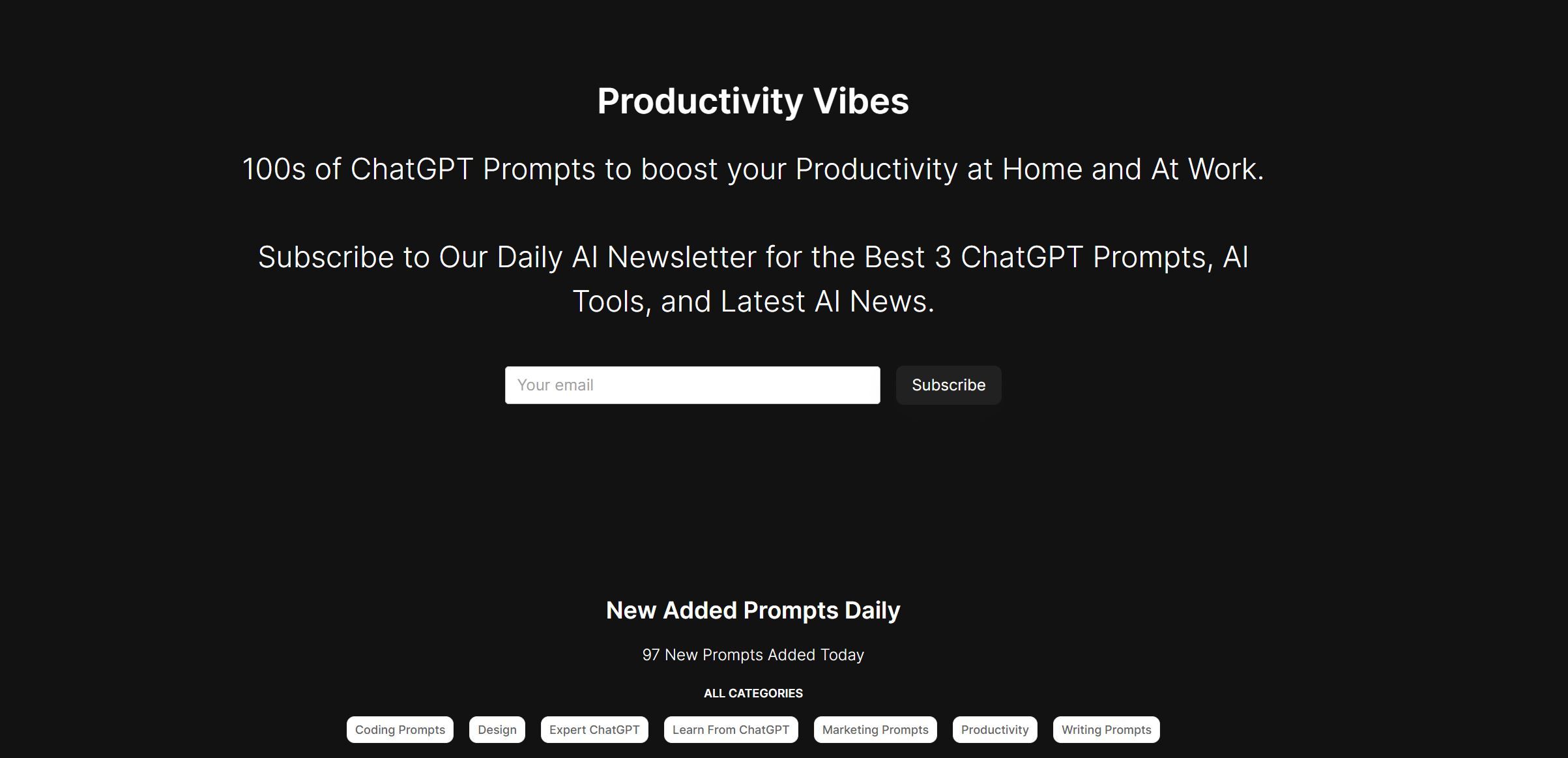  Boost productivity with 100s of ChatGPT prompts