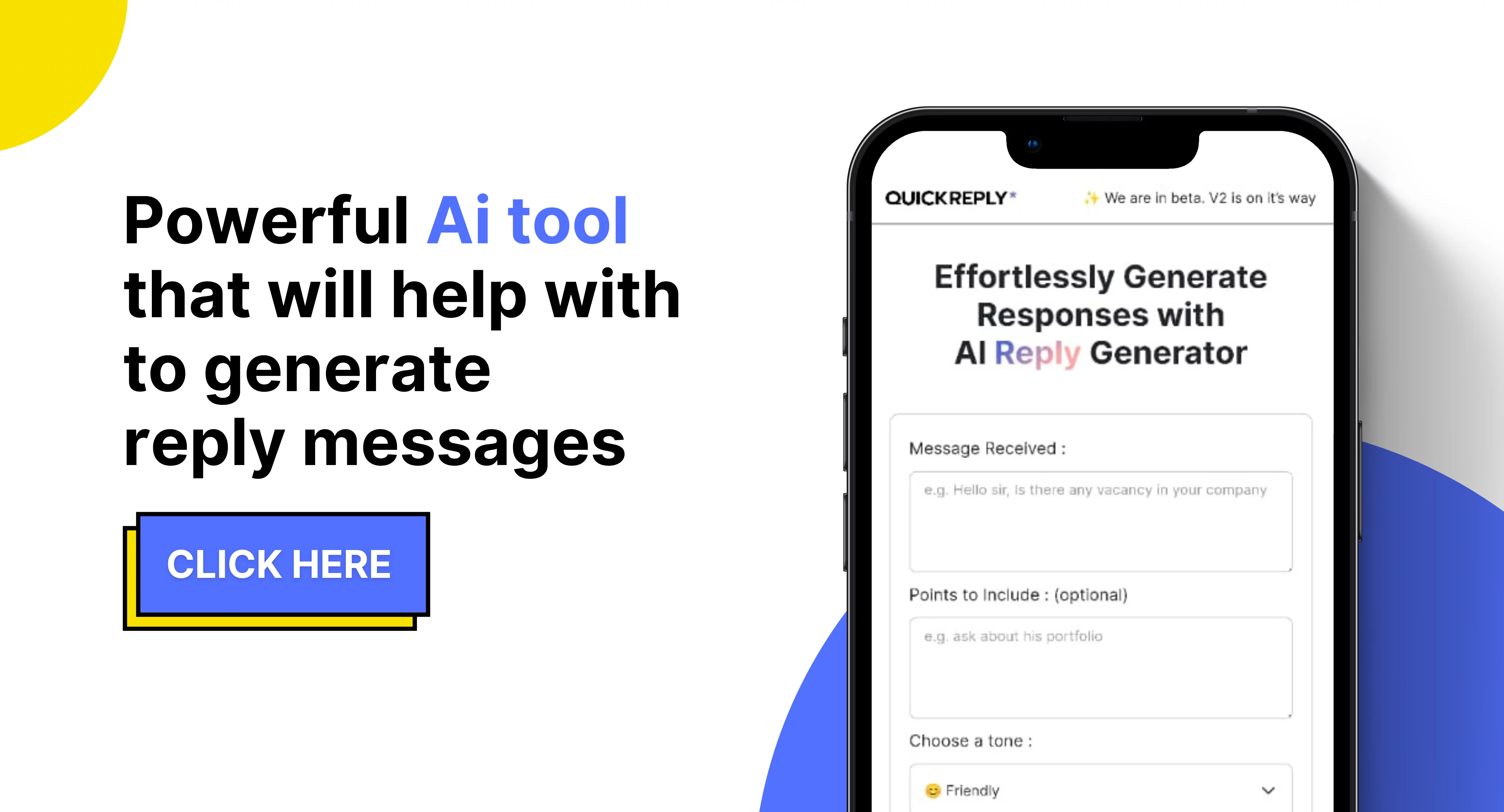  AI-powered replies to your messages with just a