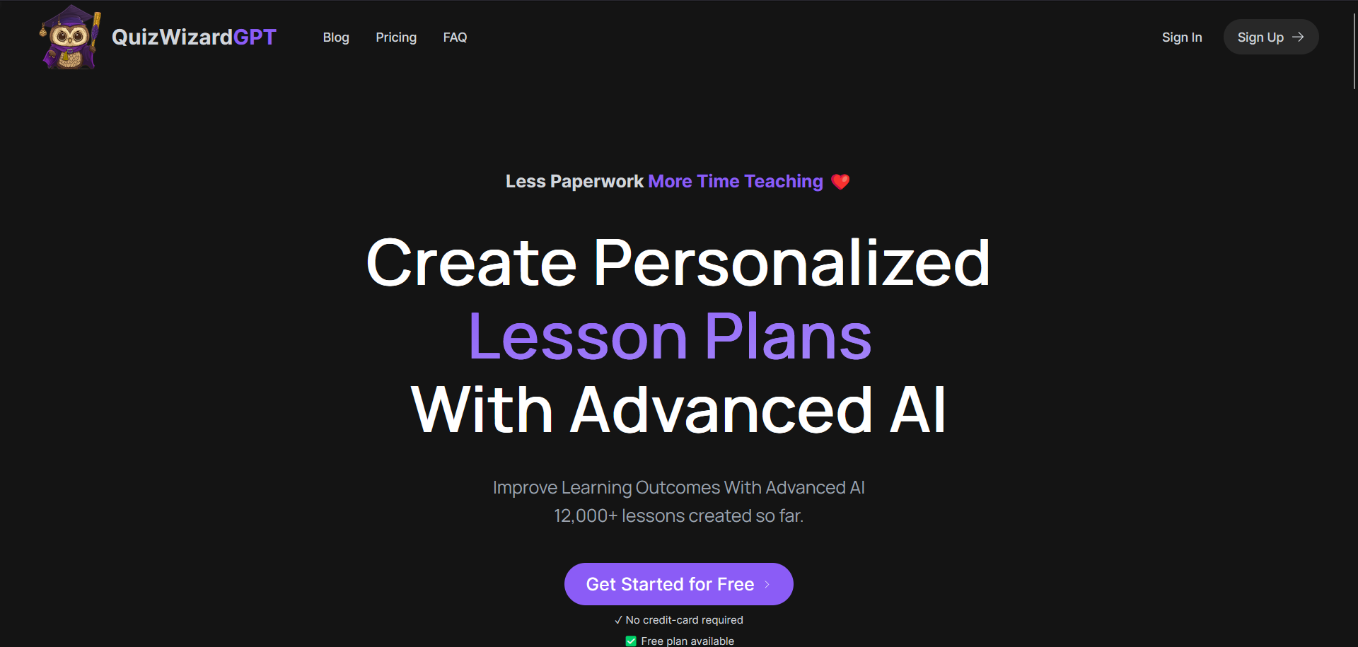  Create perfect quizzes & lesson plans with AI