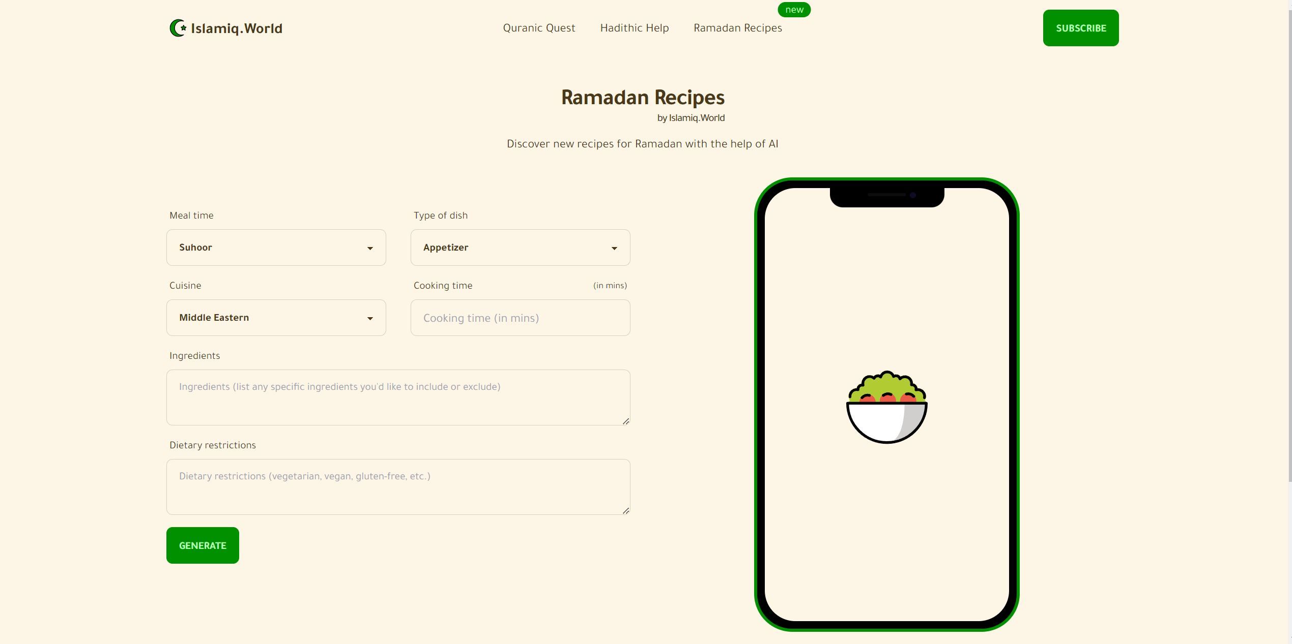  Ramadan recipe suggestions with customization