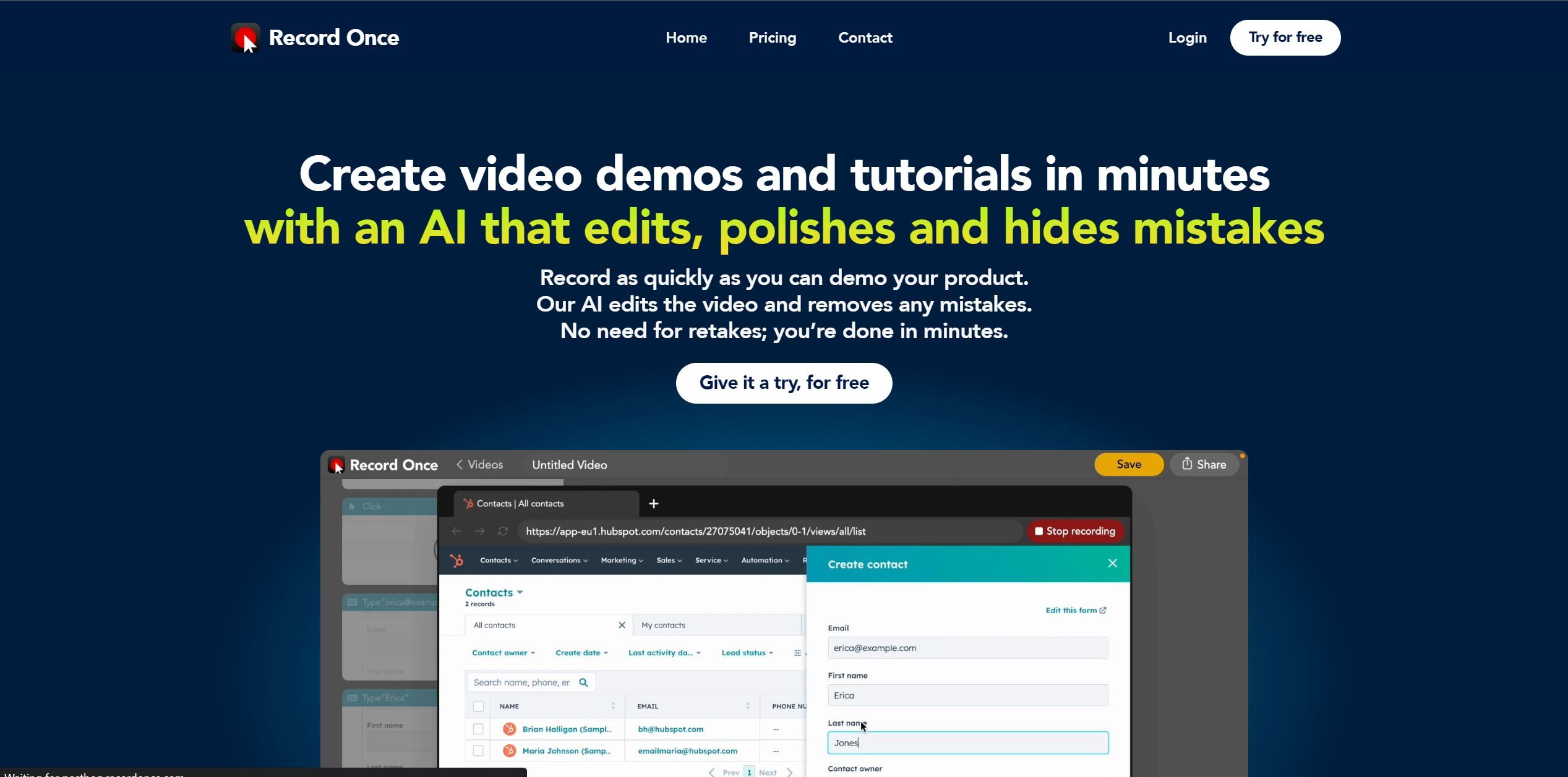  Create video demos and tutorials in minutes with