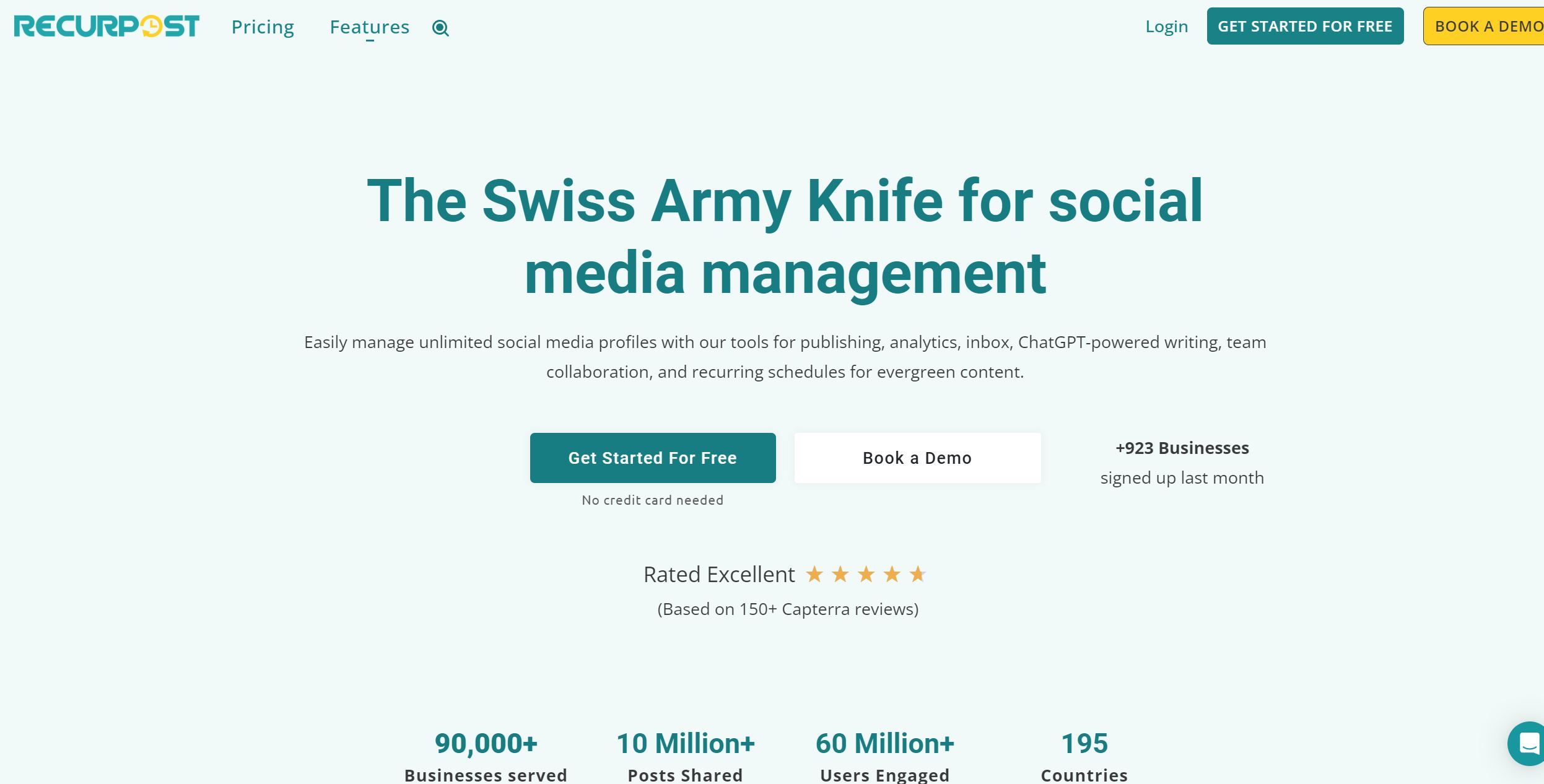  A social media management tool that writes your