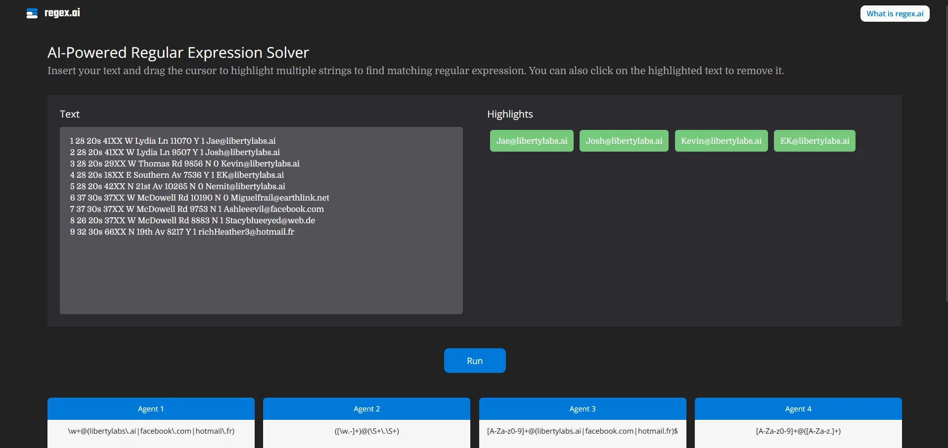  AI-powered regular expression generator