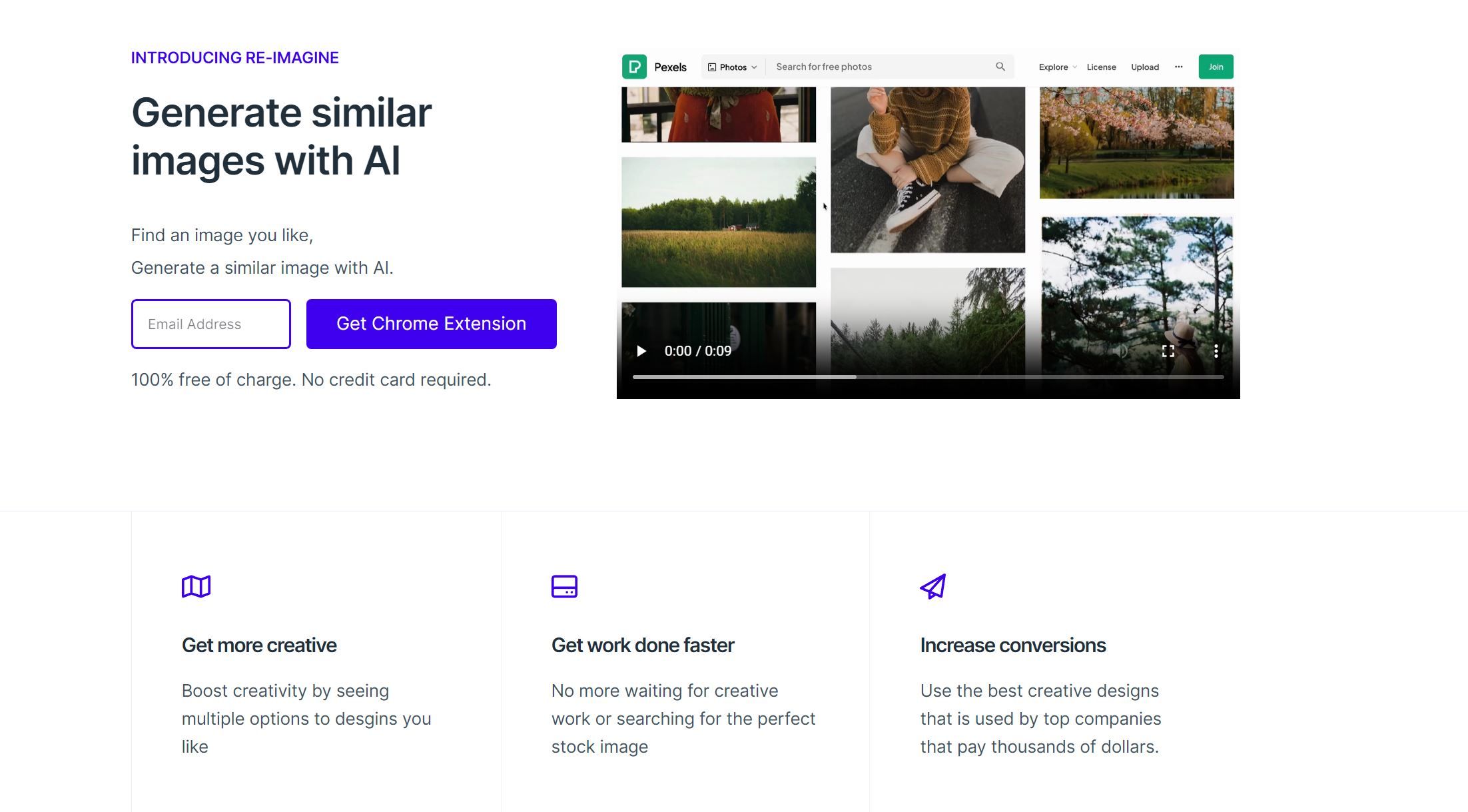  ReImagine is a Chrome extension powered by AI