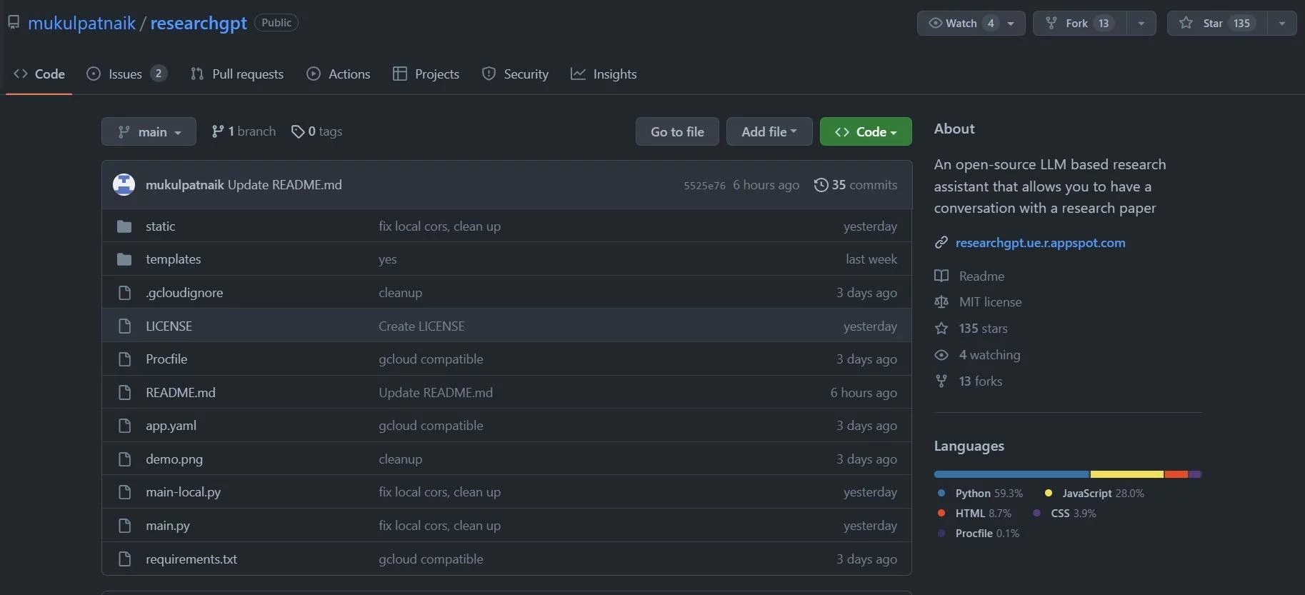  An open-source LLM based research assistant.