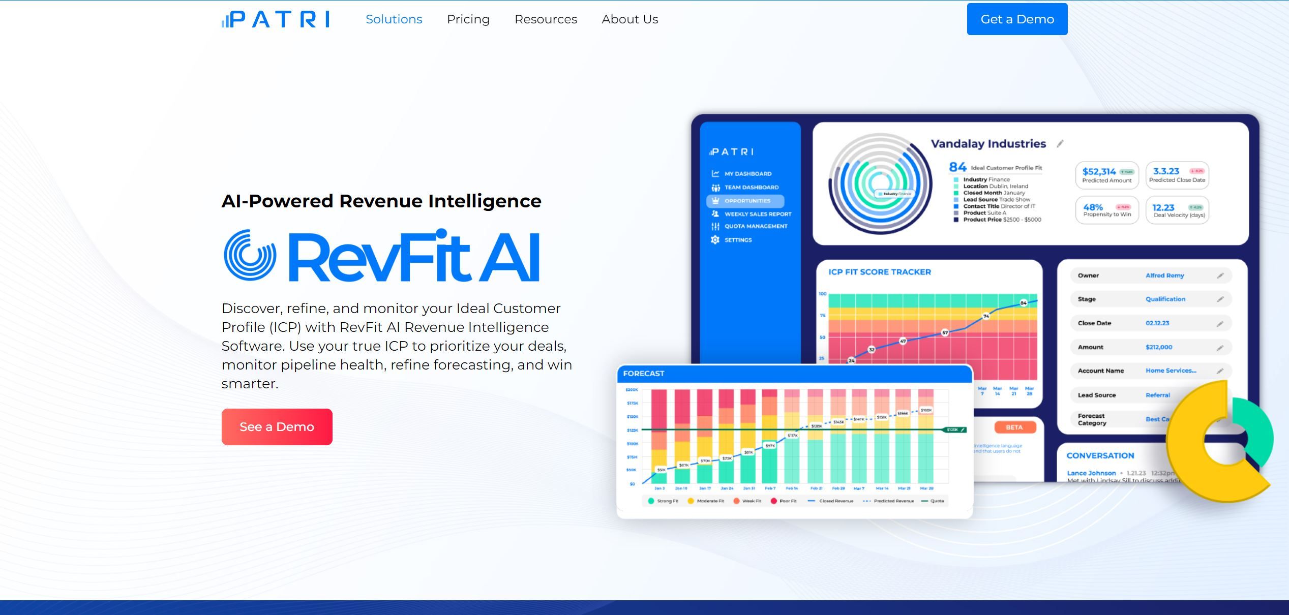  Sales forecasting and qualification platform.