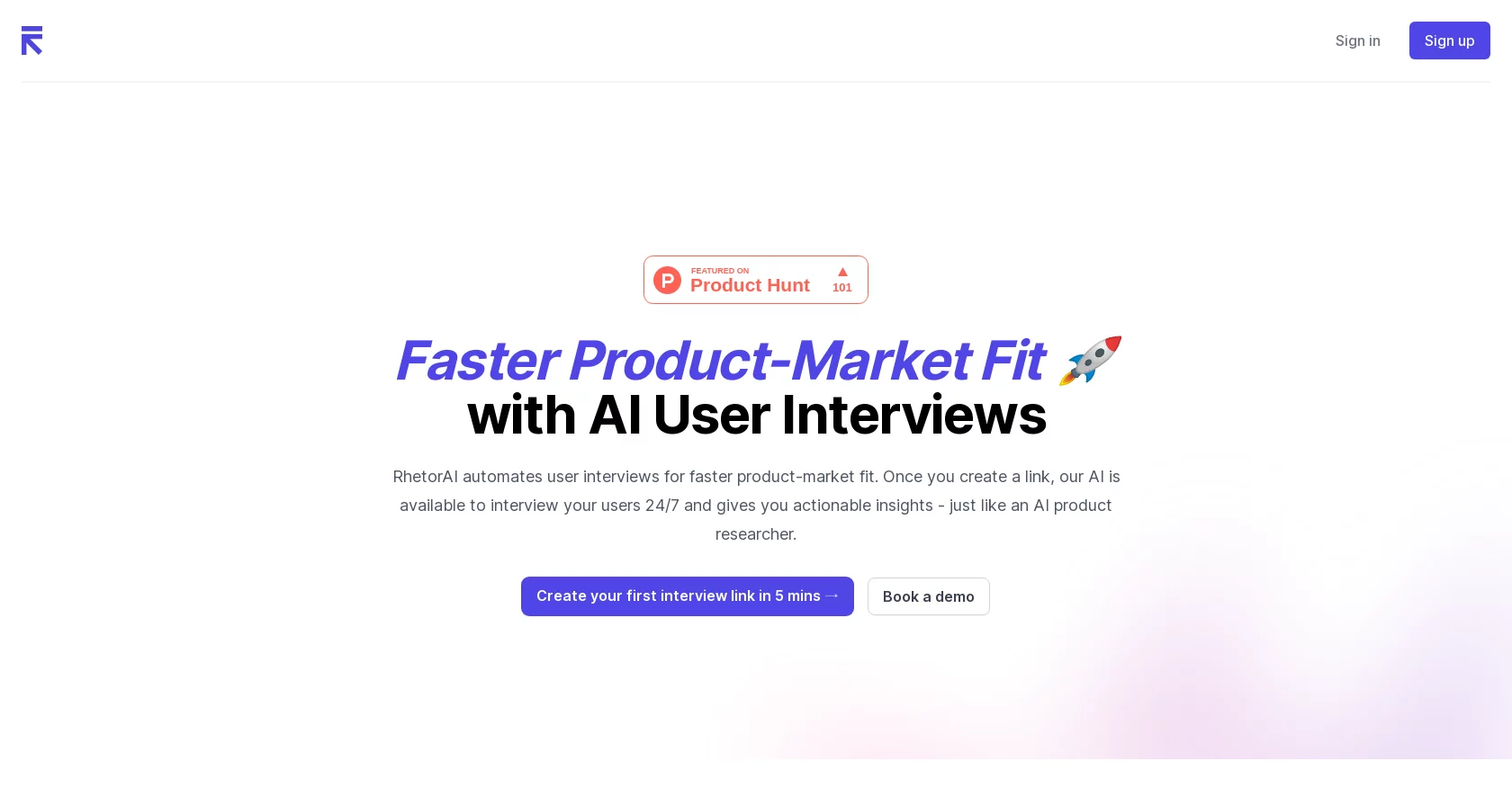  Faster Product-Market Fit with AI User Interviews